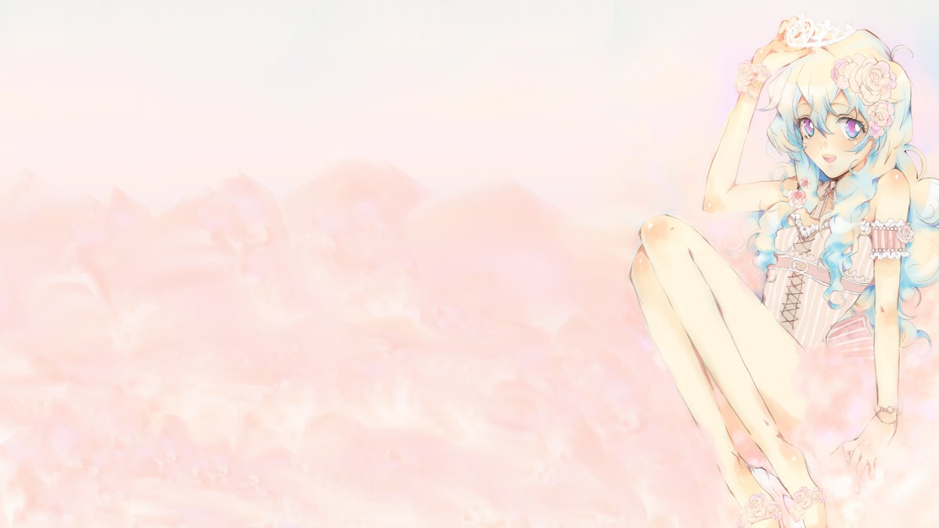 pastel colored, beauty, copy space, human representation, pink color, art and craft, Teppelin Nia, representation, indoors, women, adult, close-up, 1080P, HD Wallpaper