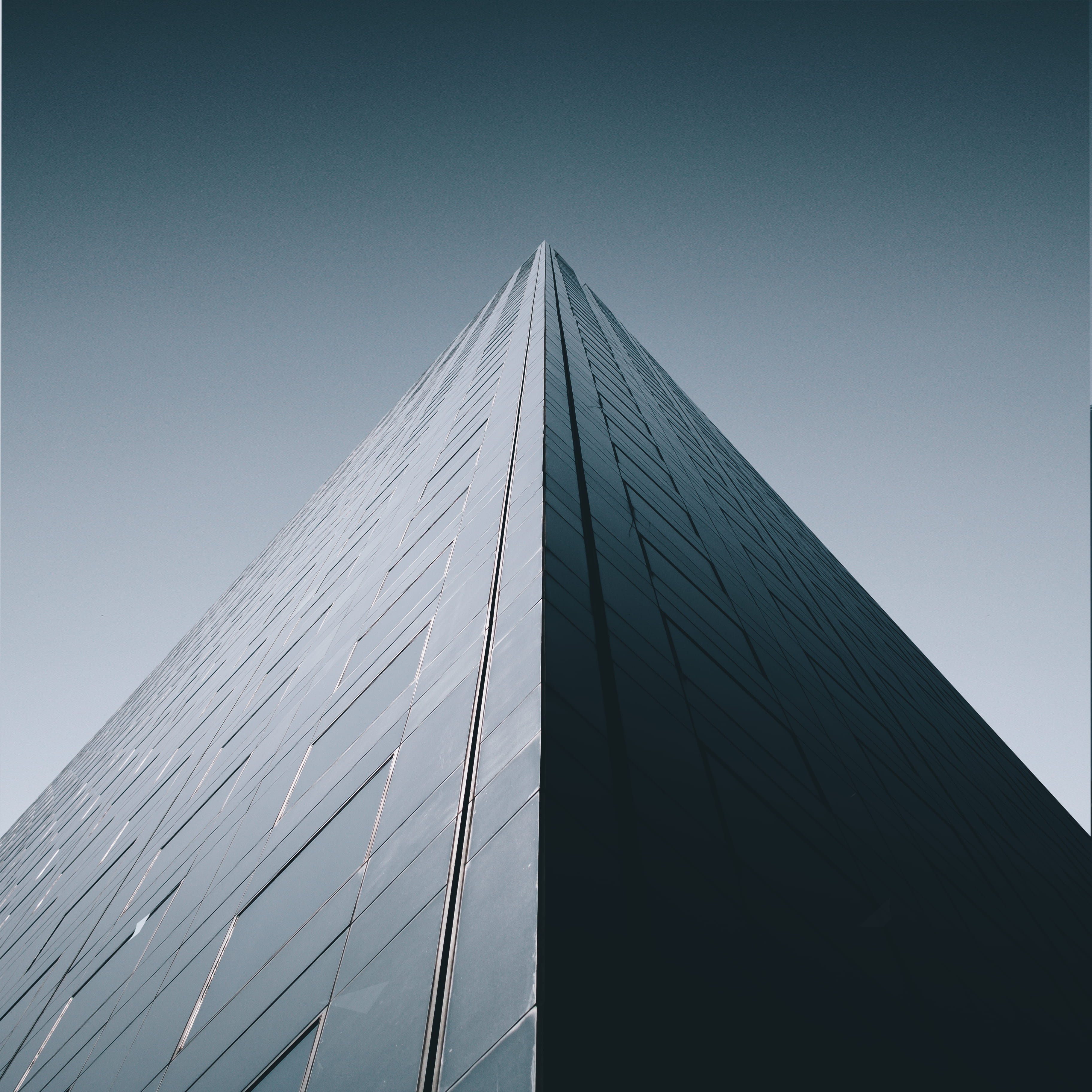 low angle view, modern, france, skyscraper, skyline, nature, pattern, edge, directly below, office, town, minimal, day, clear sky, no people, building, Phone HD Wallpaper