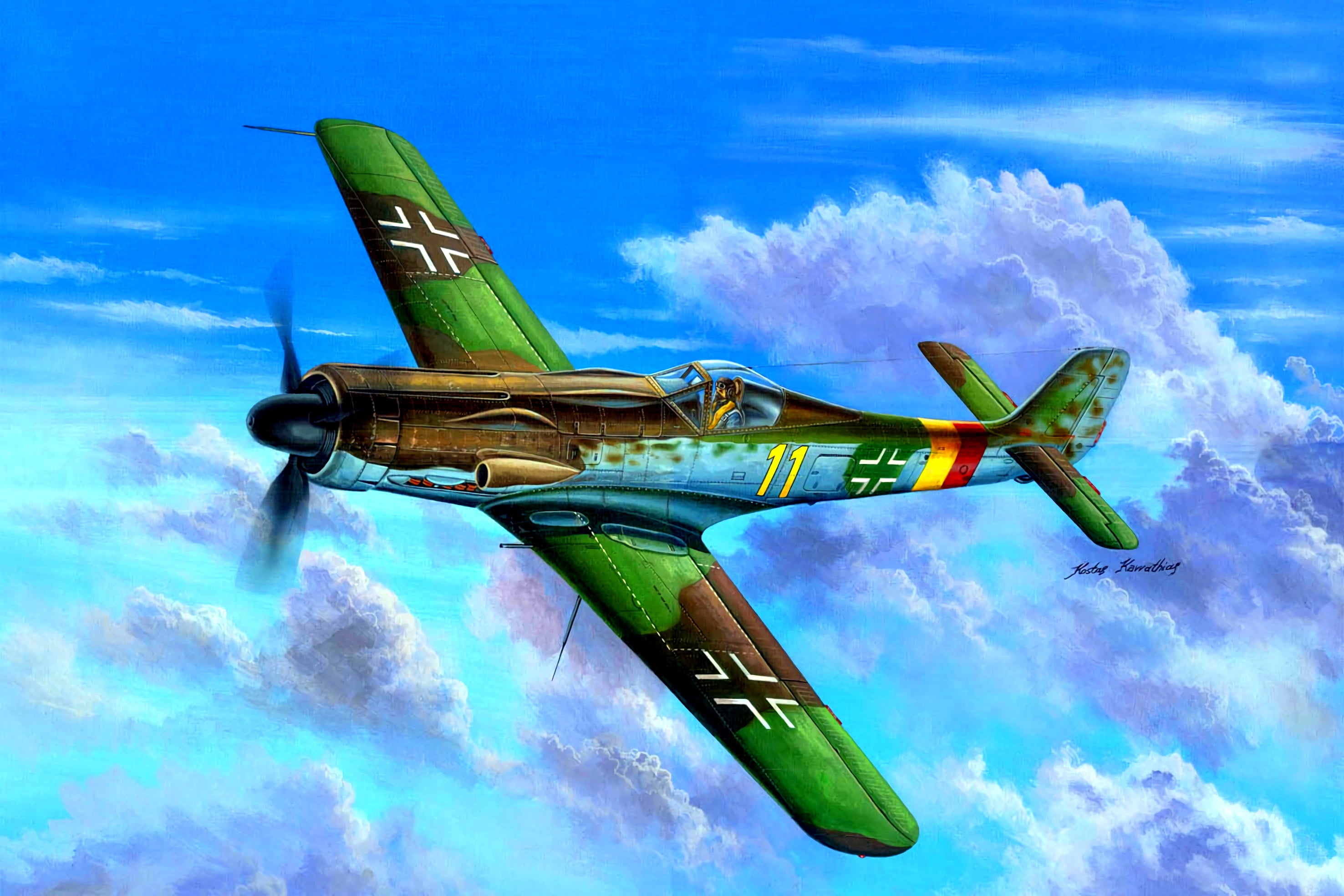 multipurpose, medium, The Third Reich, Focke-Wulf, Luftwaffe, fighter-bomber, Ta.152C, 2K, HD Wallpaper