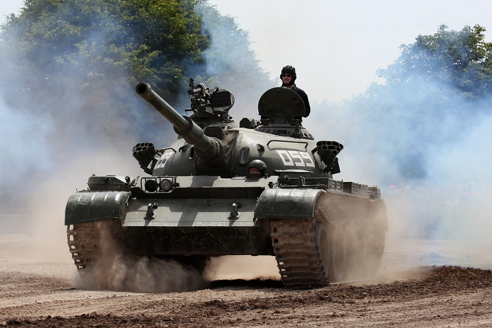 tank, 1080P, T-55, average, Soviet, HD Wallpaper