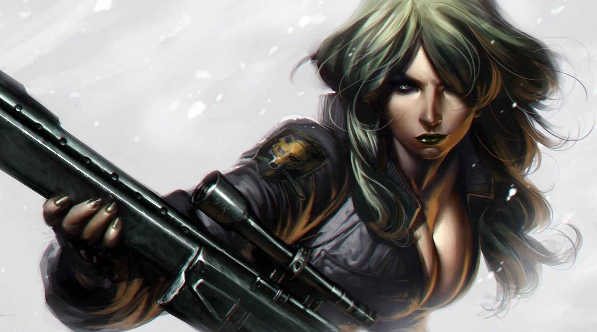fantasy Art, 720P, artwork, metal gear solid, Sniper Wolf, HD Wallpaper