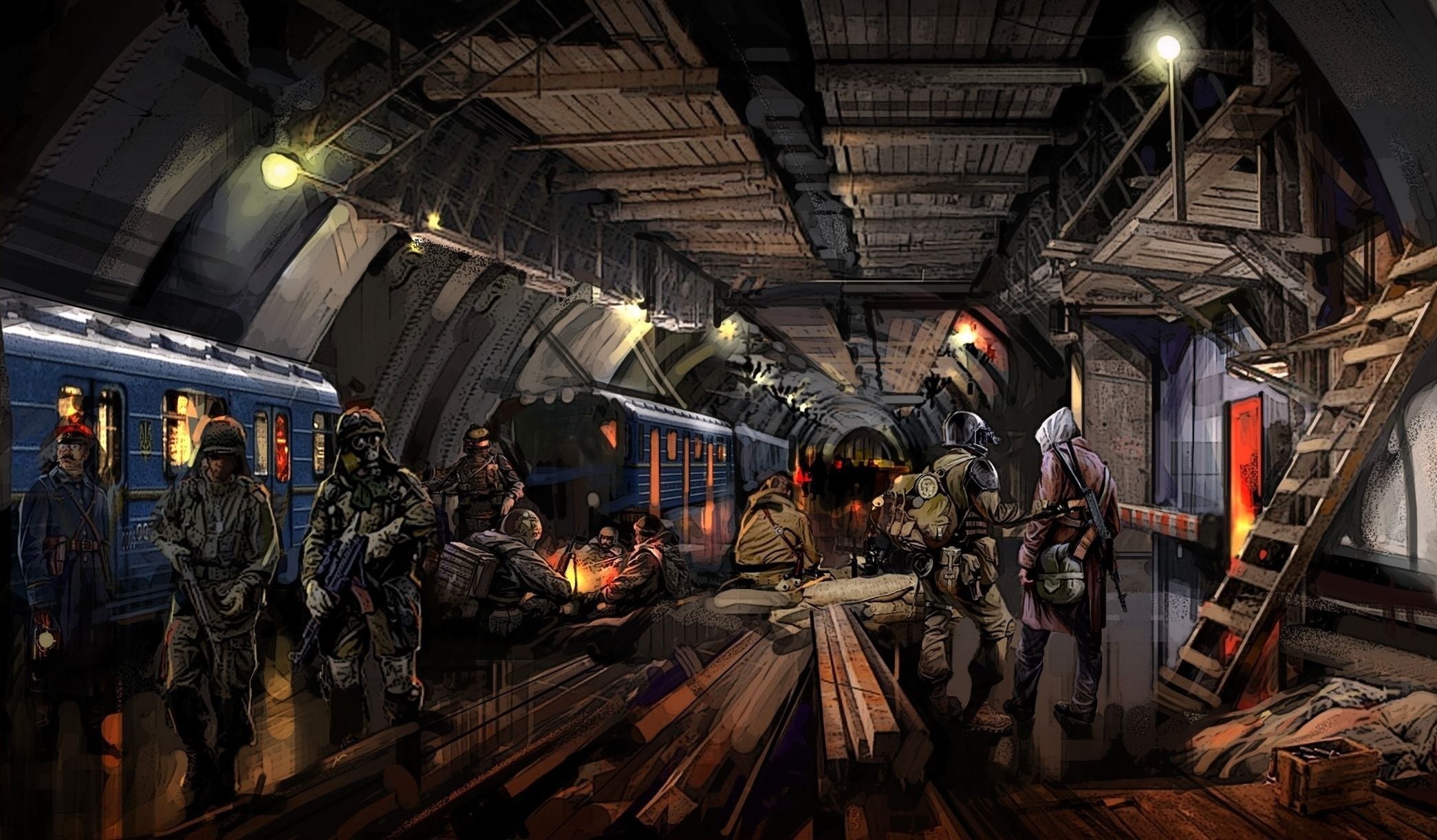 indoors, large group of objects, industry, color Image, army, old, station, holding, People, working, transportation, travel, metal, ceiling, near, mode of transportation, HD Wallpaper