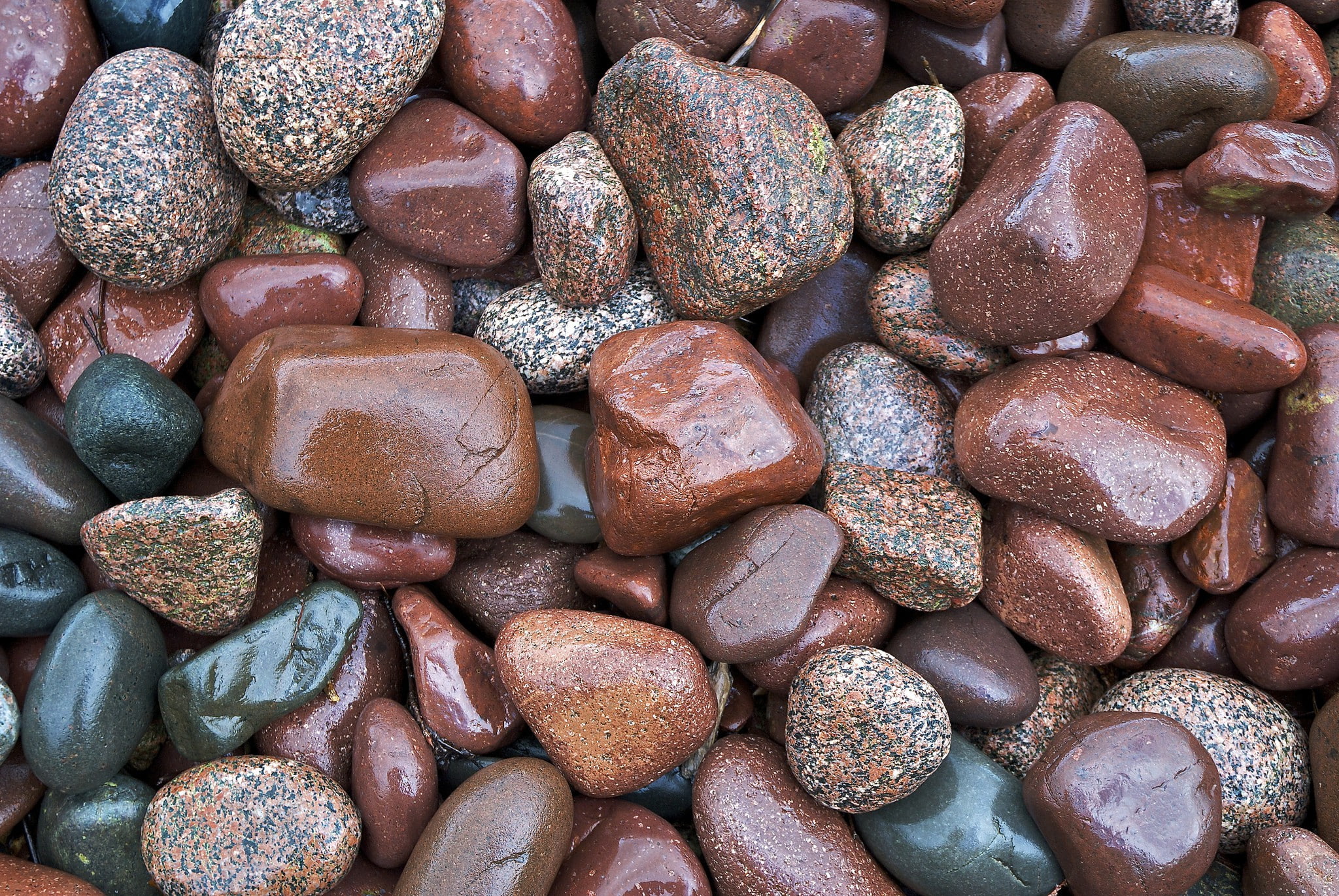 brown, 1080P, stones, paint, pebbles, shore, HD Wallpaper