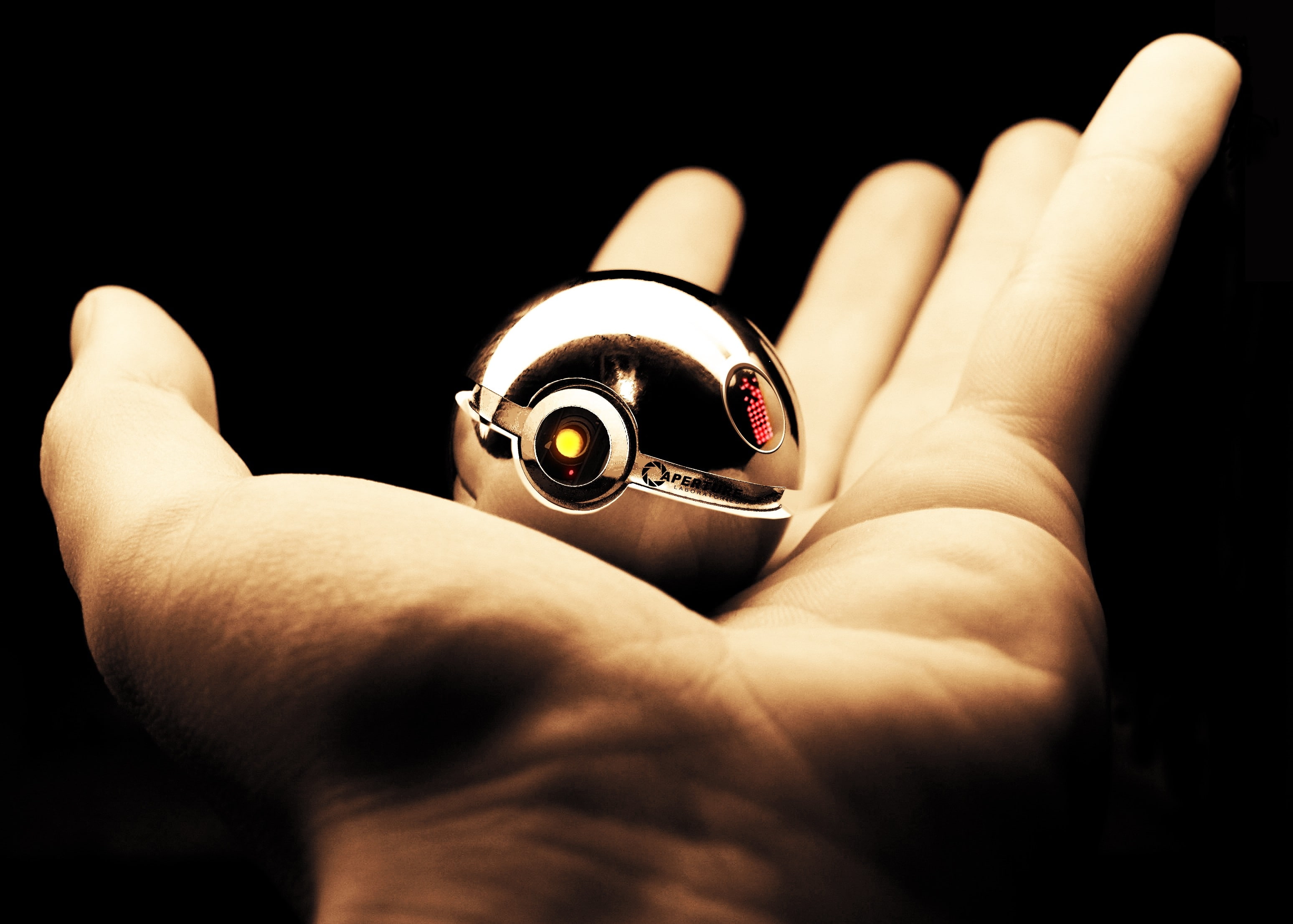 Abstract, anime, balls, poke, digital, laboratories, Poke Balls, Aperture Laboratories, Video Games, aperture, digital art, art, video, 2K, games, hd, HD Wallpaper