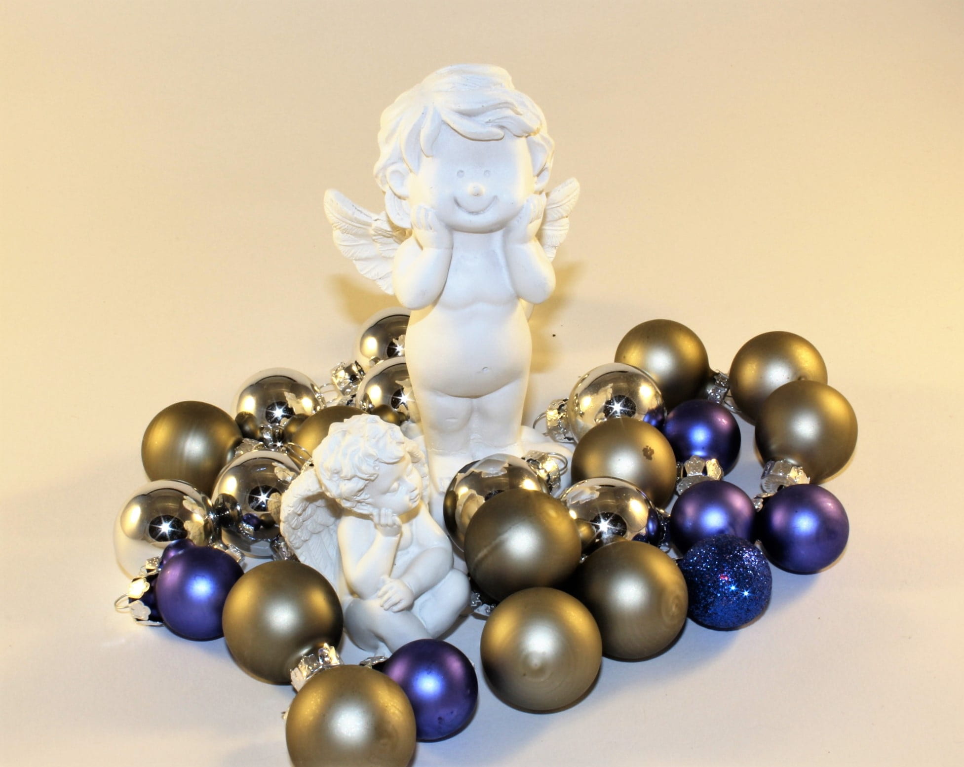 christmas balls, ball, shiny, wealth, no people, luxury, 1080P, decoration, jewelry, angel, figurine, indoors, christmas ornament, silver colored, christmas, HD Wallpaper