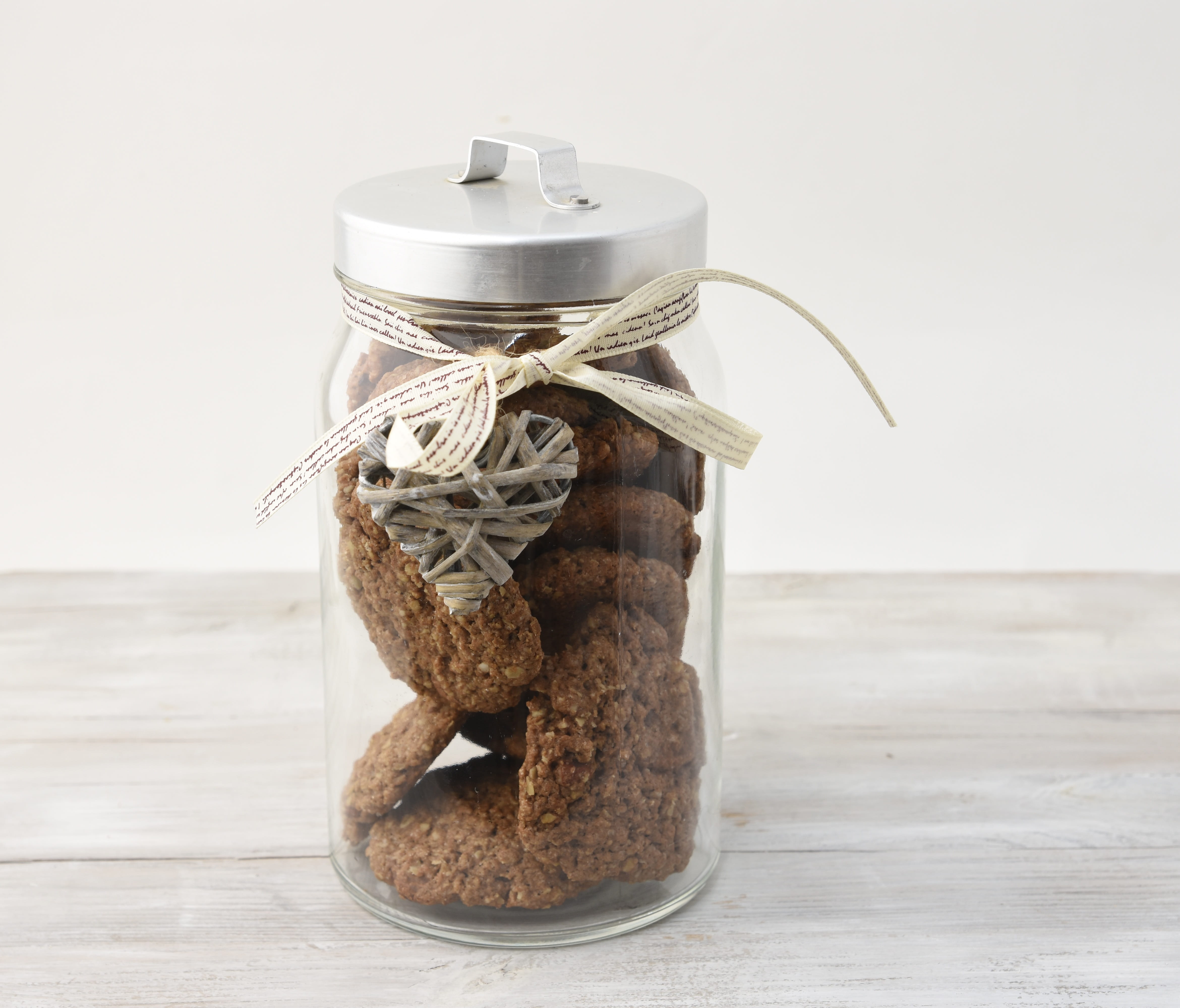 cookie, jar, nature, food, indoors, close-up, focus on foreground, glass - material, metal, 4K, food and drink, no people, rusty, still life, wood - material, HD Wallpaper