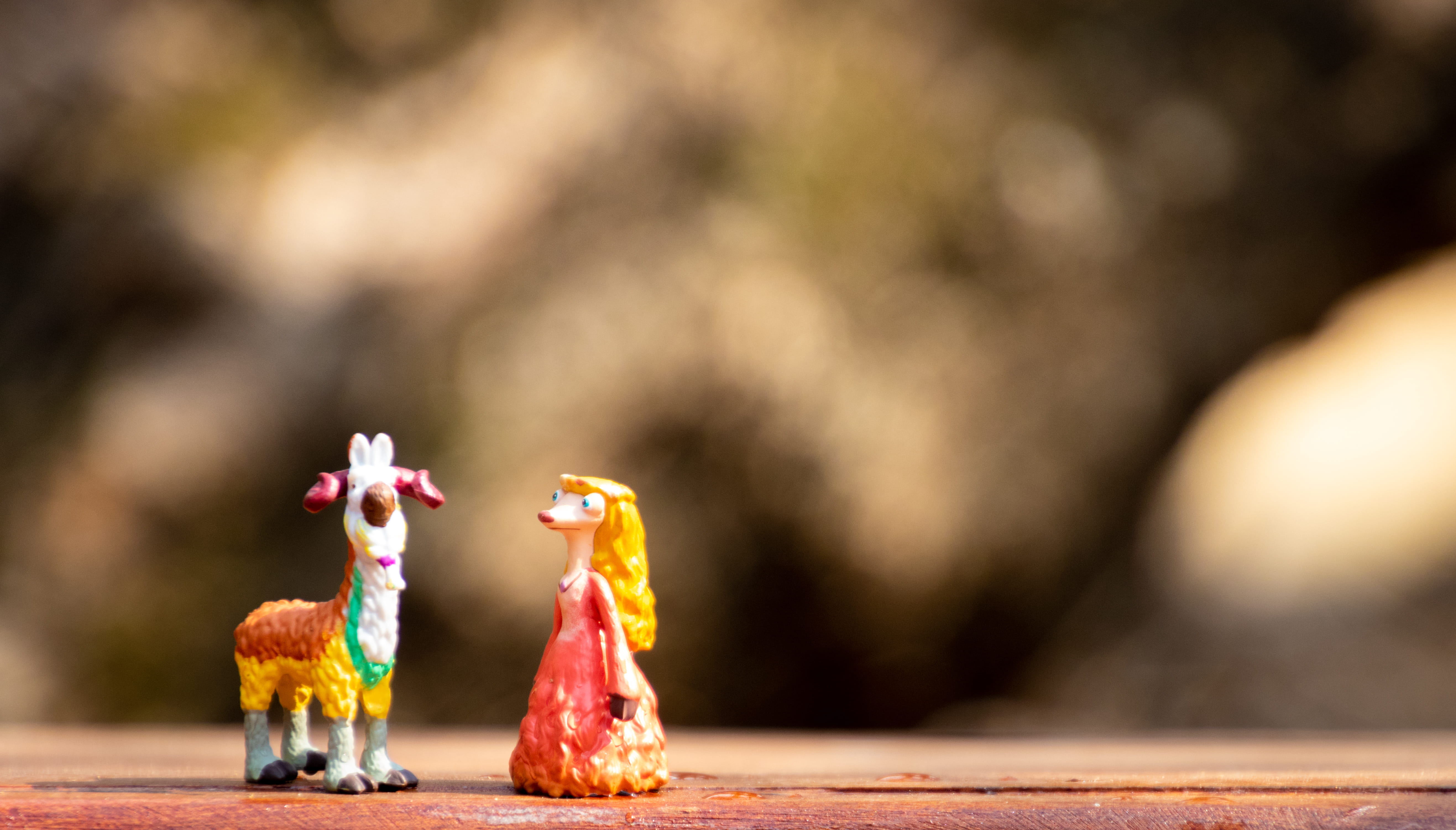 animal representation, colorful, pony, art and craft, conceptual, animal, close-up, miniature, blur, holiday, toys, focus on foreground, wood - material, HD Wallpaper