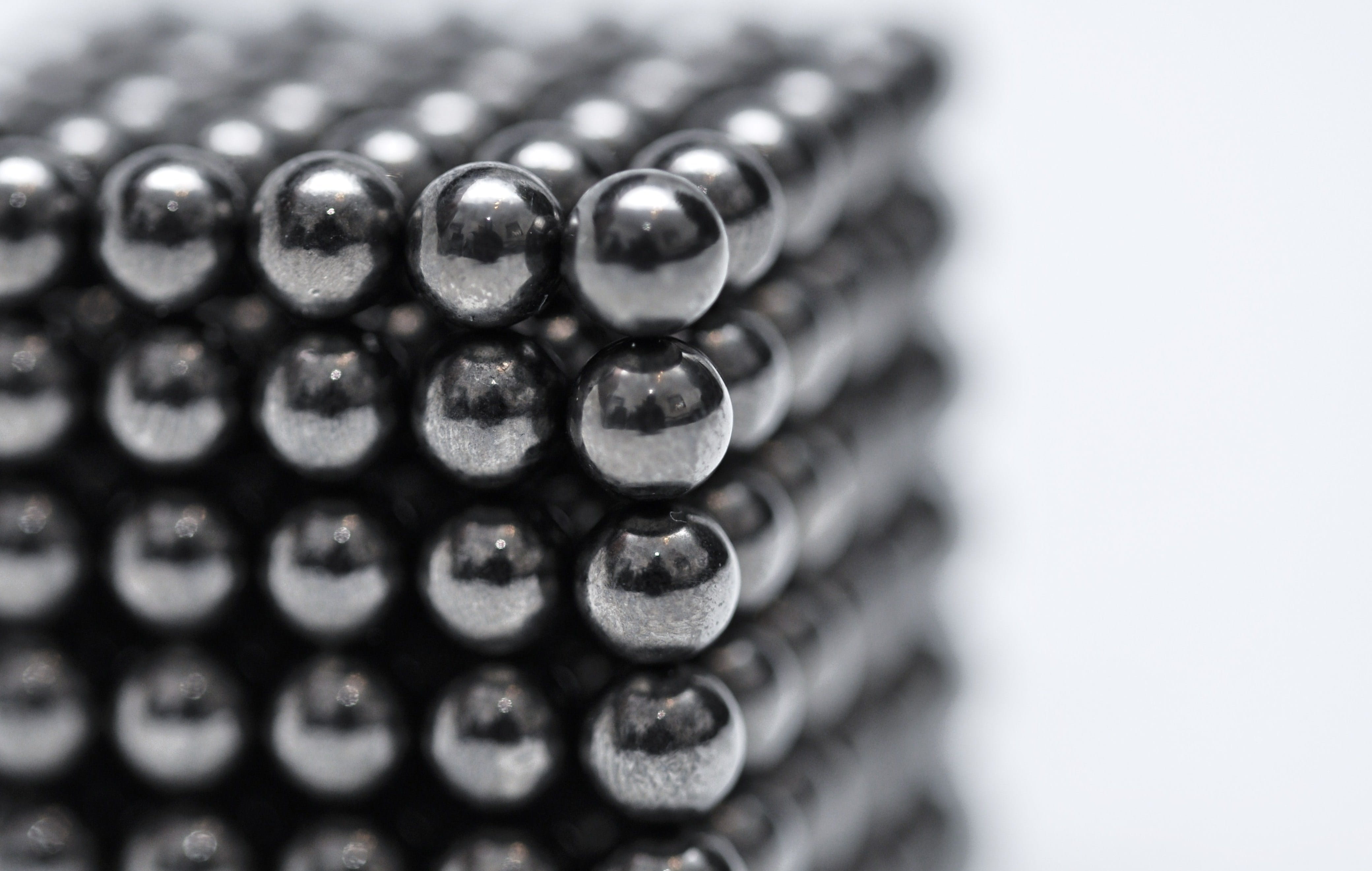 Magnet, keyboard, arrangement, Metal, no people, abundance, still life, Silver, children toys, Balls, studio shot, order, cut out, black color, computer equipment, HD Wallpaper