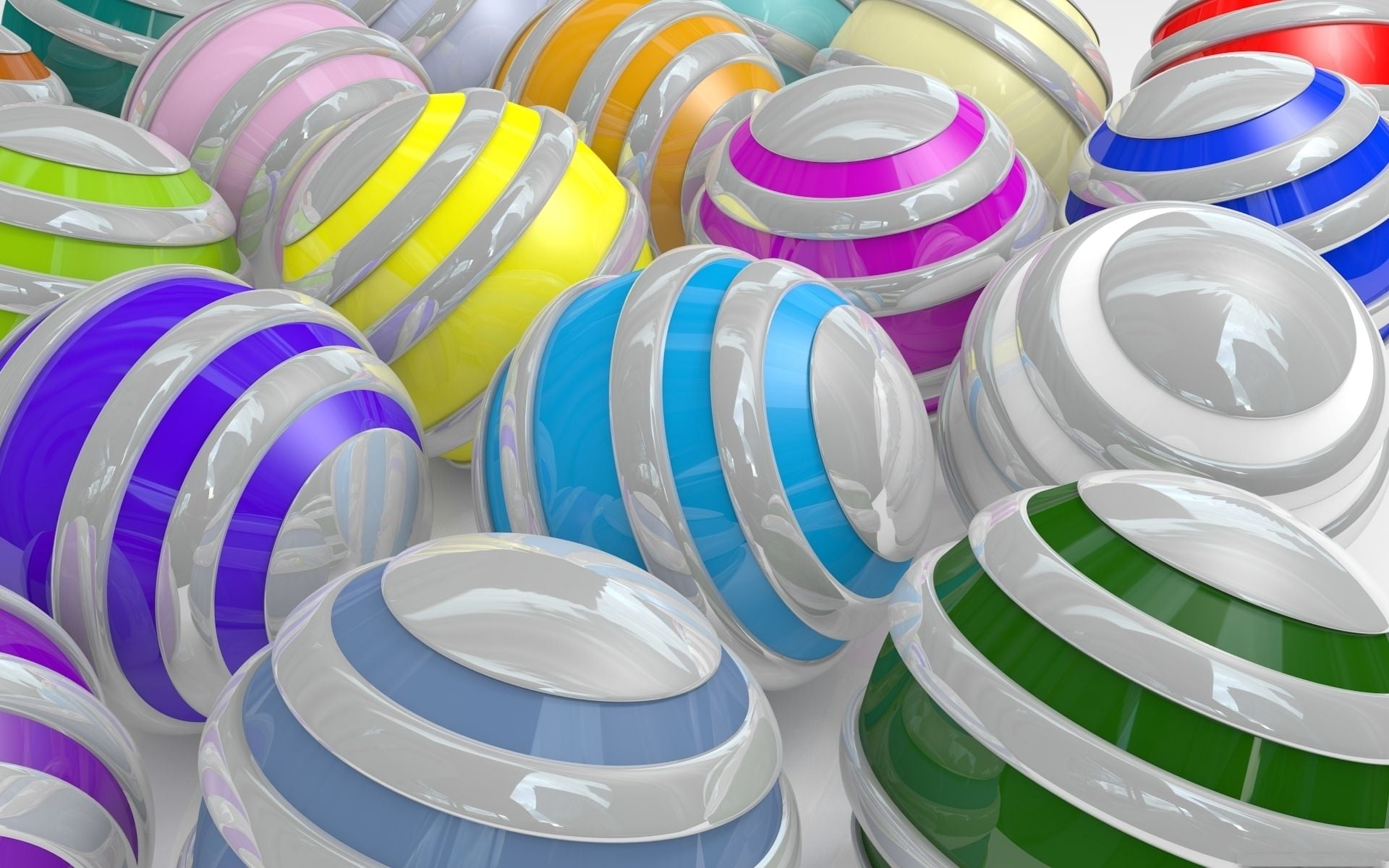 1080P, day, full frame, group of Objects, stack, still life, color, blue, white, stripes, indoors, high angle view, circle, white color, crockery, balls, HD Wallpaper
