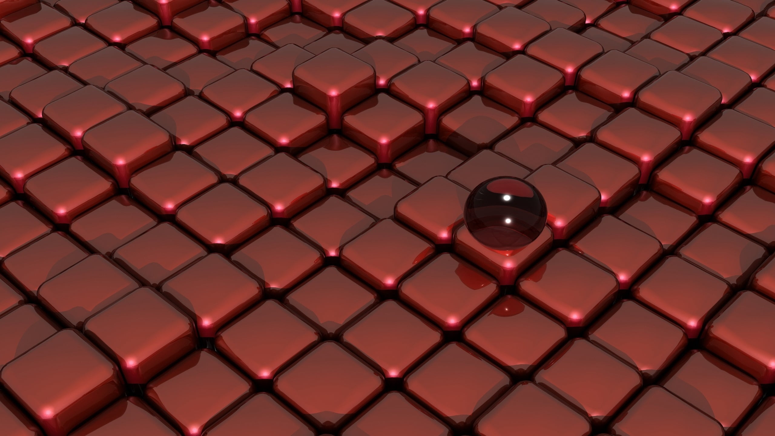 light - Natural Phenomenon, ceiling, boundary, shiny, no people, illustration, 2K, glowing, pattern, full frame, fence, cubes, digital, architecture, HD Wallpaper