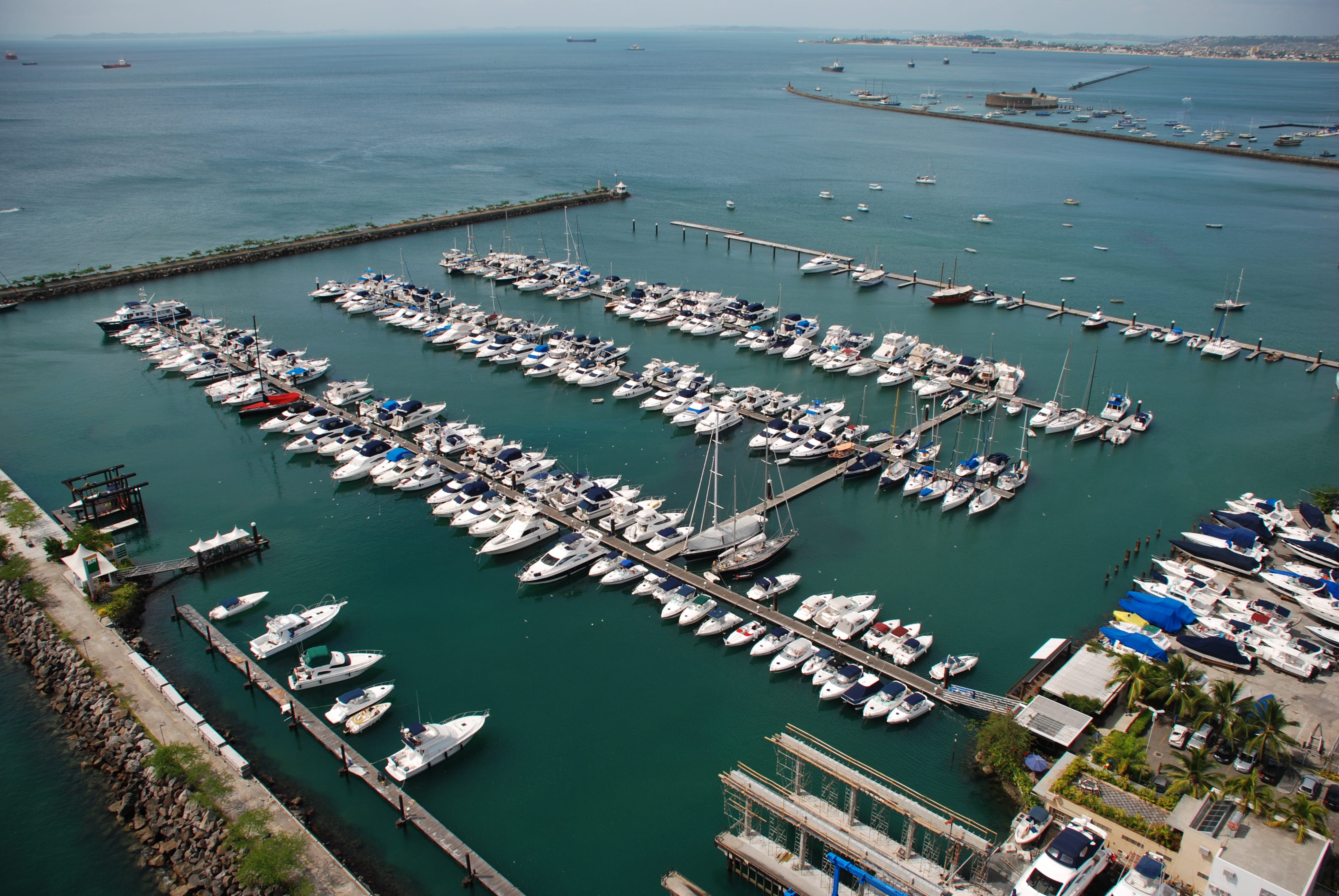 nature, high angle view, no people, 4K, outdoors, freight transportation, harbor, water, transportation, aerial view, beach, city, architecture, sky, nautical vessel, HD Wallpaper