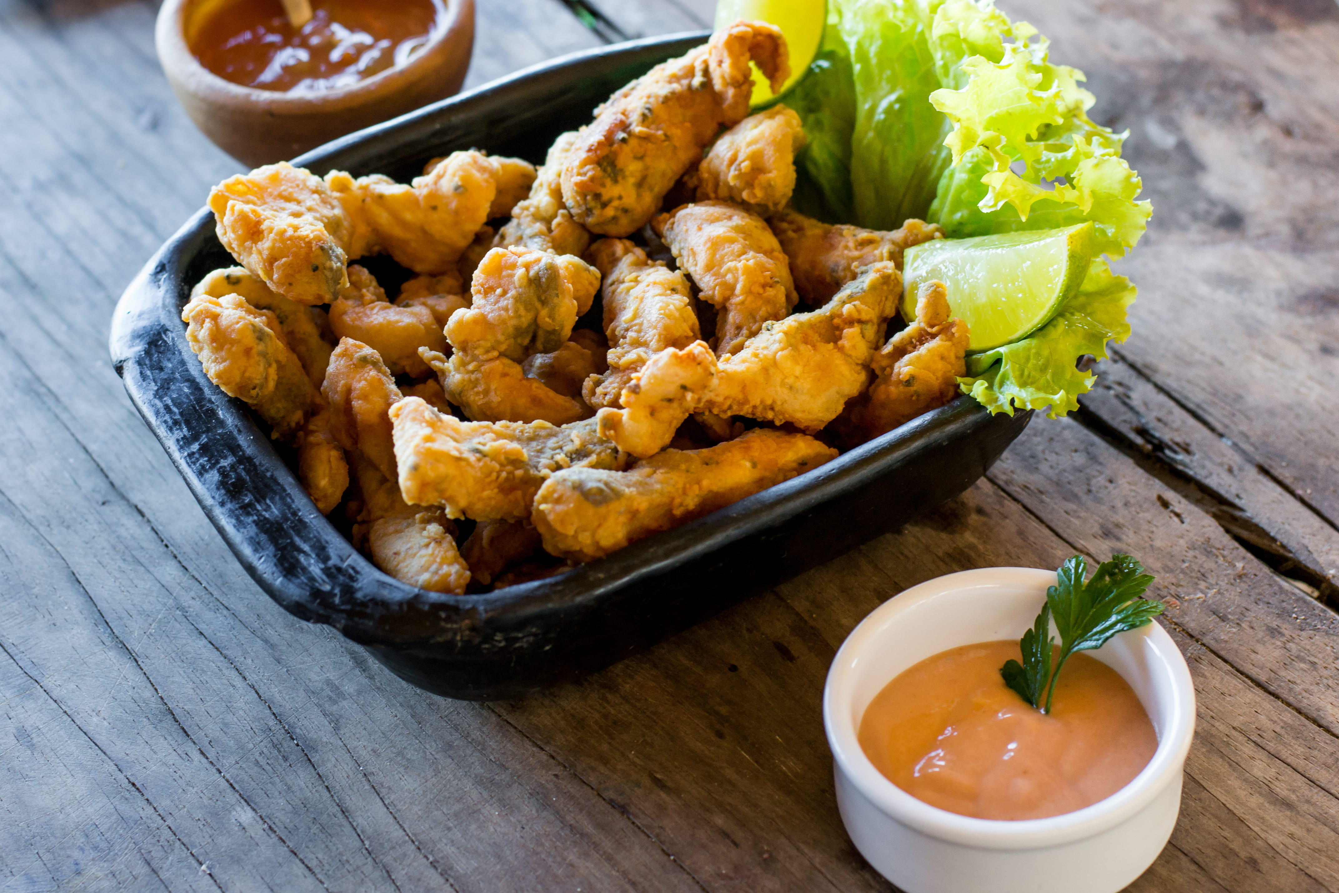 no people, fried, table, close-up, garnish, food and drink, beach, asian food, ready-to-eat, brazilian food, beach food, plate, snack, 4K, indoors, food, HD Wallpaper