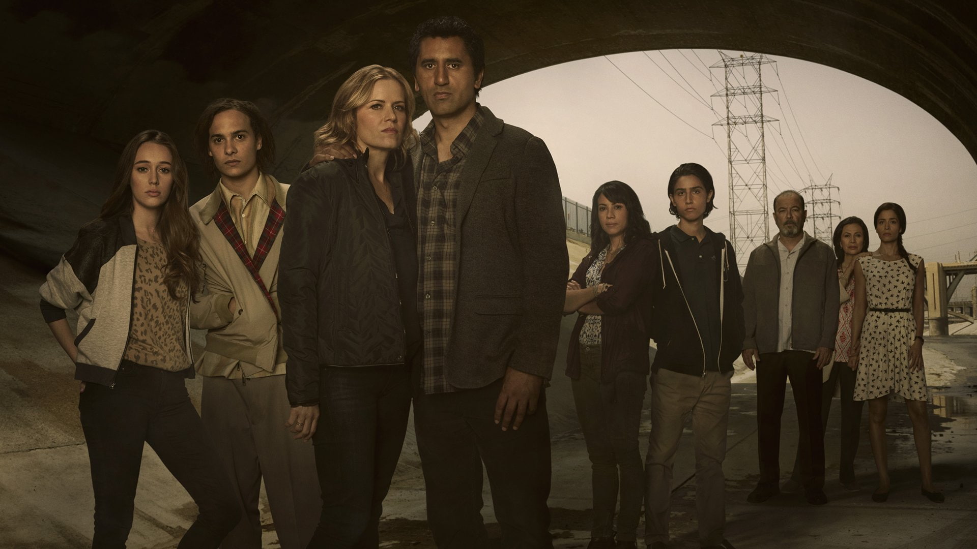 Kim Dickens, Nick Clark, Madison Clark, Fear the Walking Dead, 1080P, Alicia Clark, TV Show, Frank Dillane, Alycia Debnam Carey, HD Wallpaper