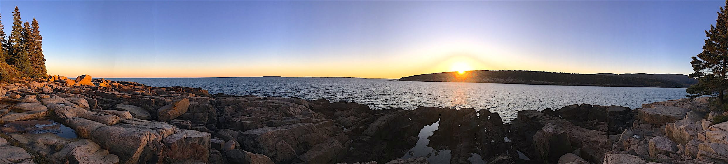 tranquility, orange, atlantic, mountain, panoramic, outdoor, sunlight, 1080P, outdoors, no people, water, sea, beauty in nature, pine, landscape, tranquil scene, HD Wallpaper