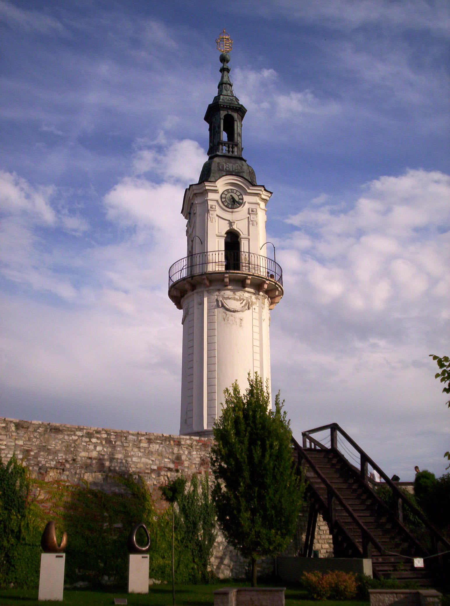 cloud - sky, religion, public domain, veszprem, building Exterior, watch, fire watch tower, place, low angle view, church, location, lighthouse, m, photos, Phone HD Wallpaper