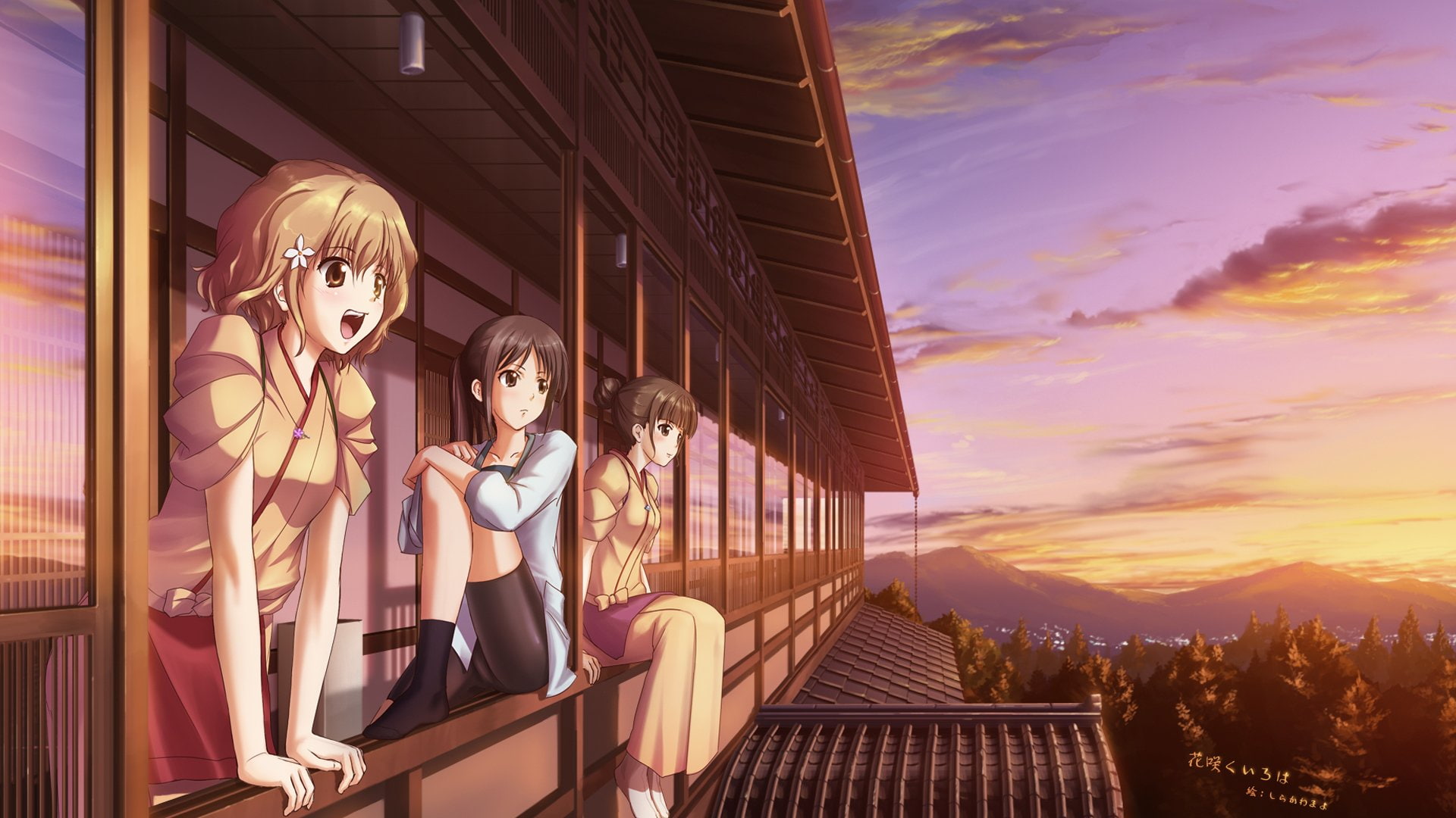 Hanasaku Iroha, 1080P, Ohana Matsumae, Anime, Minko Tsurugi, Nako Oshimizu, HD Wallpaper
