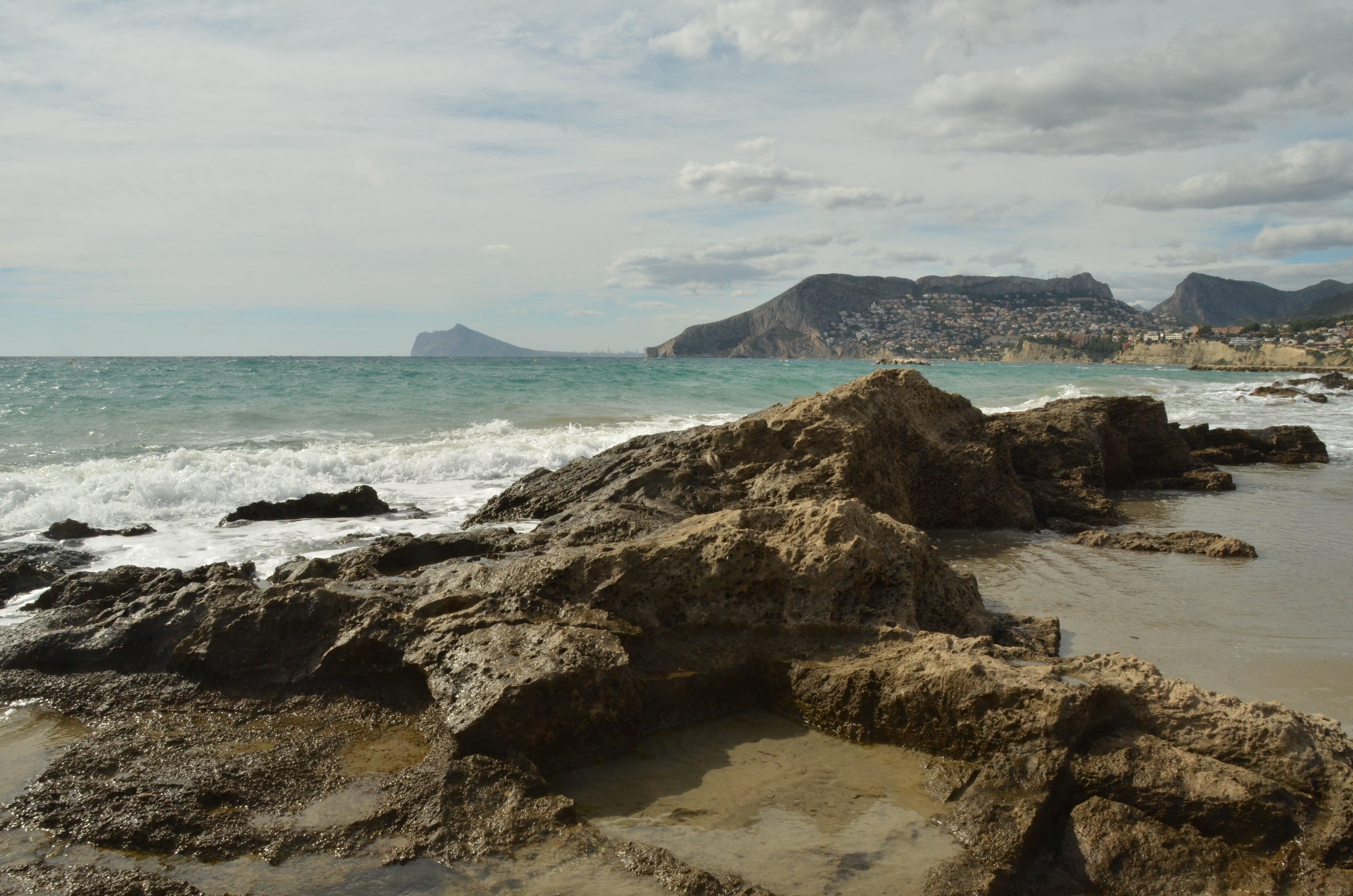 calp, sky, horizon over water, sea, day, beauty in nature, rocky coastline, branding, water, mountain, tranquility, nature, idyllic, beach, scenics - nature, HD Wallpaper