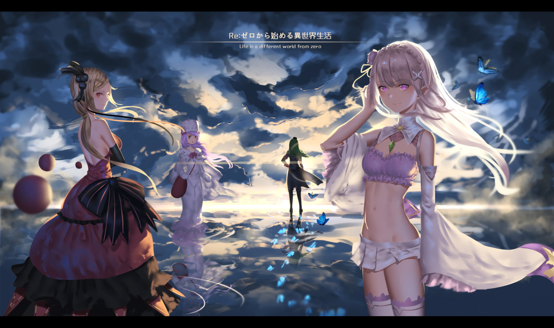 Priscilla Barielle, females, 1080P, people, event, representation, Anime, Re:ZERO -Starting Life in Another World-, outdoors, Re:Zero, front view, women, HD Wallpaper