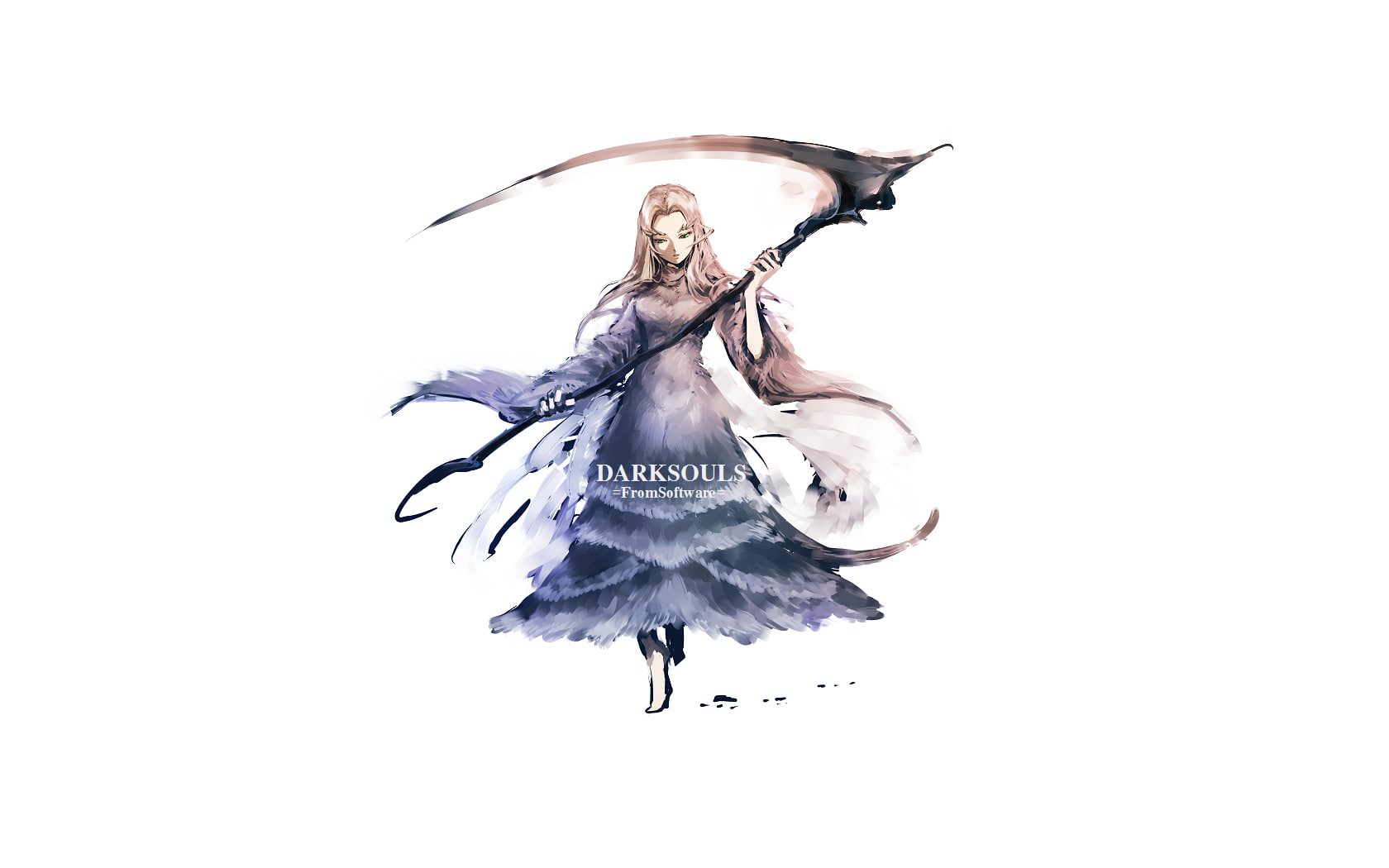 Dark Souls, simple background, fantasy art, 720P, video games, Crossbreed Priscilla, HD Wallpaper