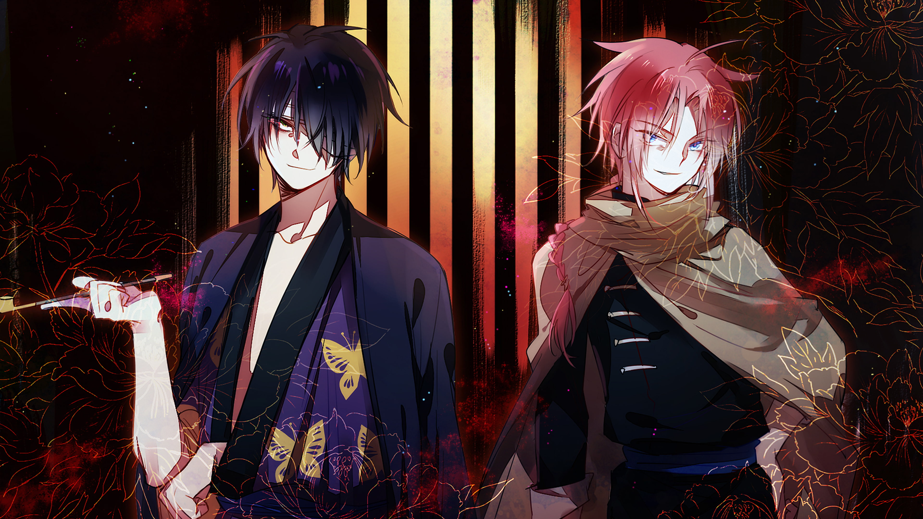 4K, Shinsuke Takasugi, Kamui (Gintama), Gintama, Anime, HD Wallpaper