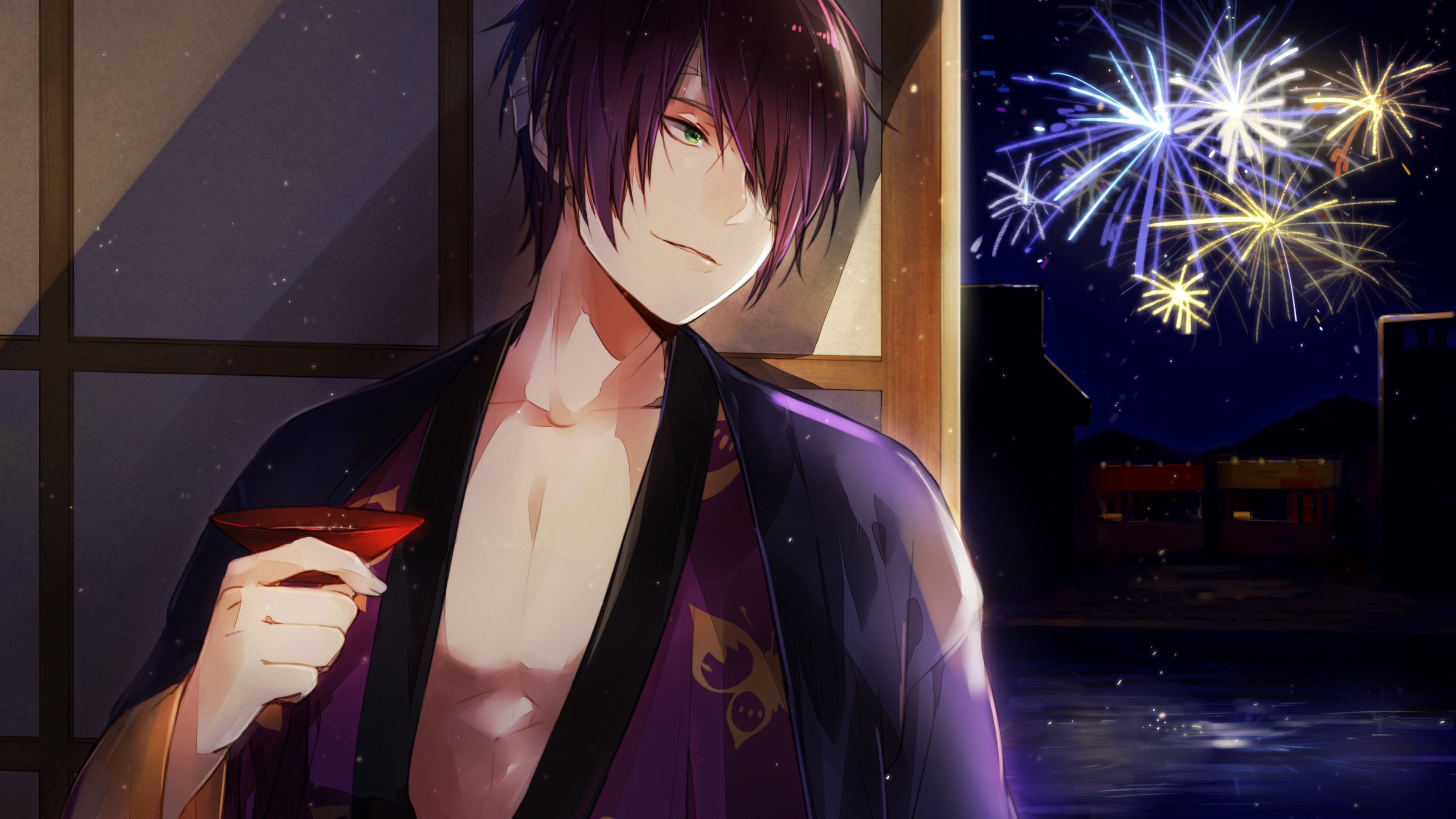 Gintama, 4K, Anime, Shinsuke Takasugi, HD Wallpaper