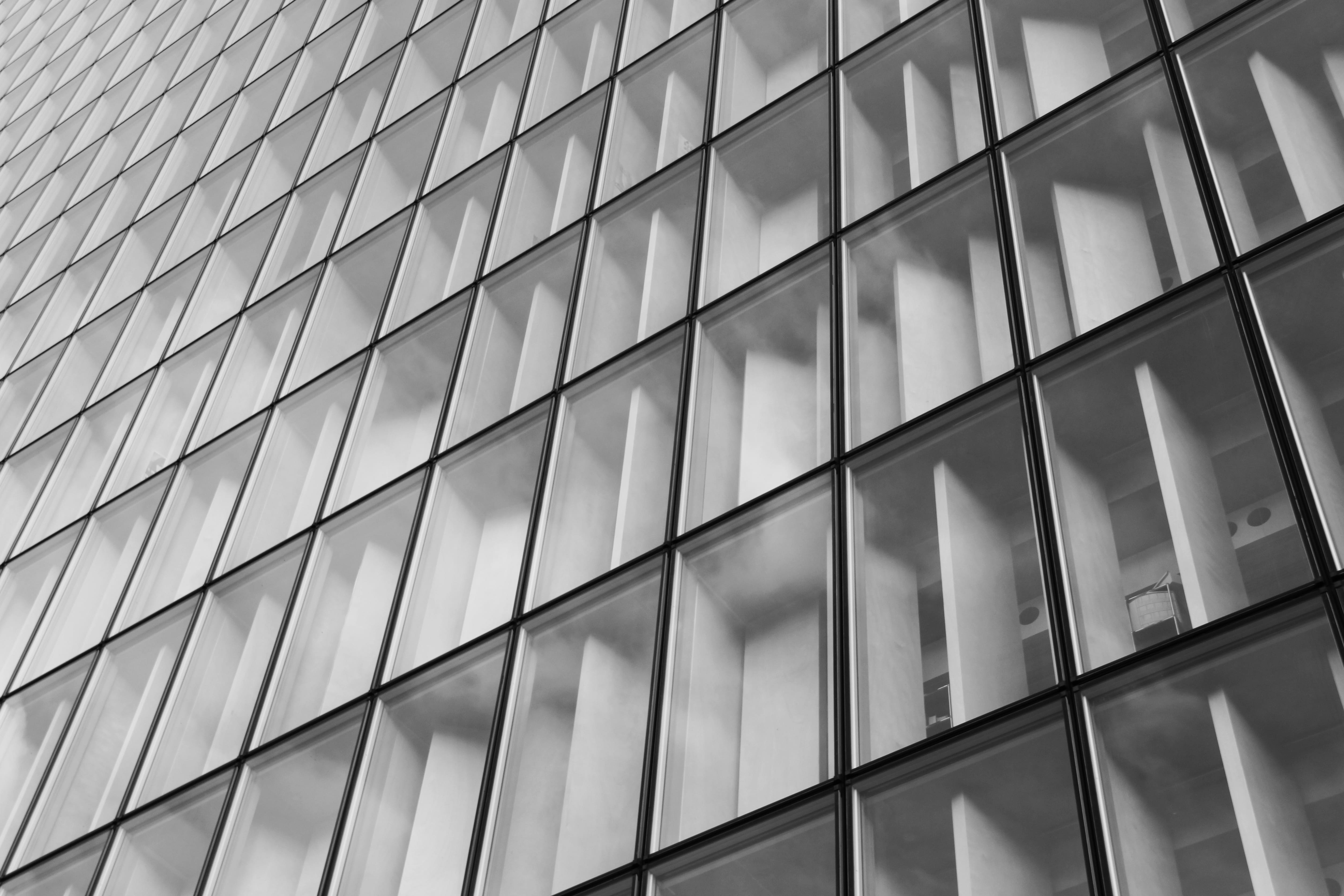 france, day, glass - material, outdoors, pattern, low angle view, architecture, cloud - sky, national, geometric shape, no people, françois mitterrand, HD Wallpaper