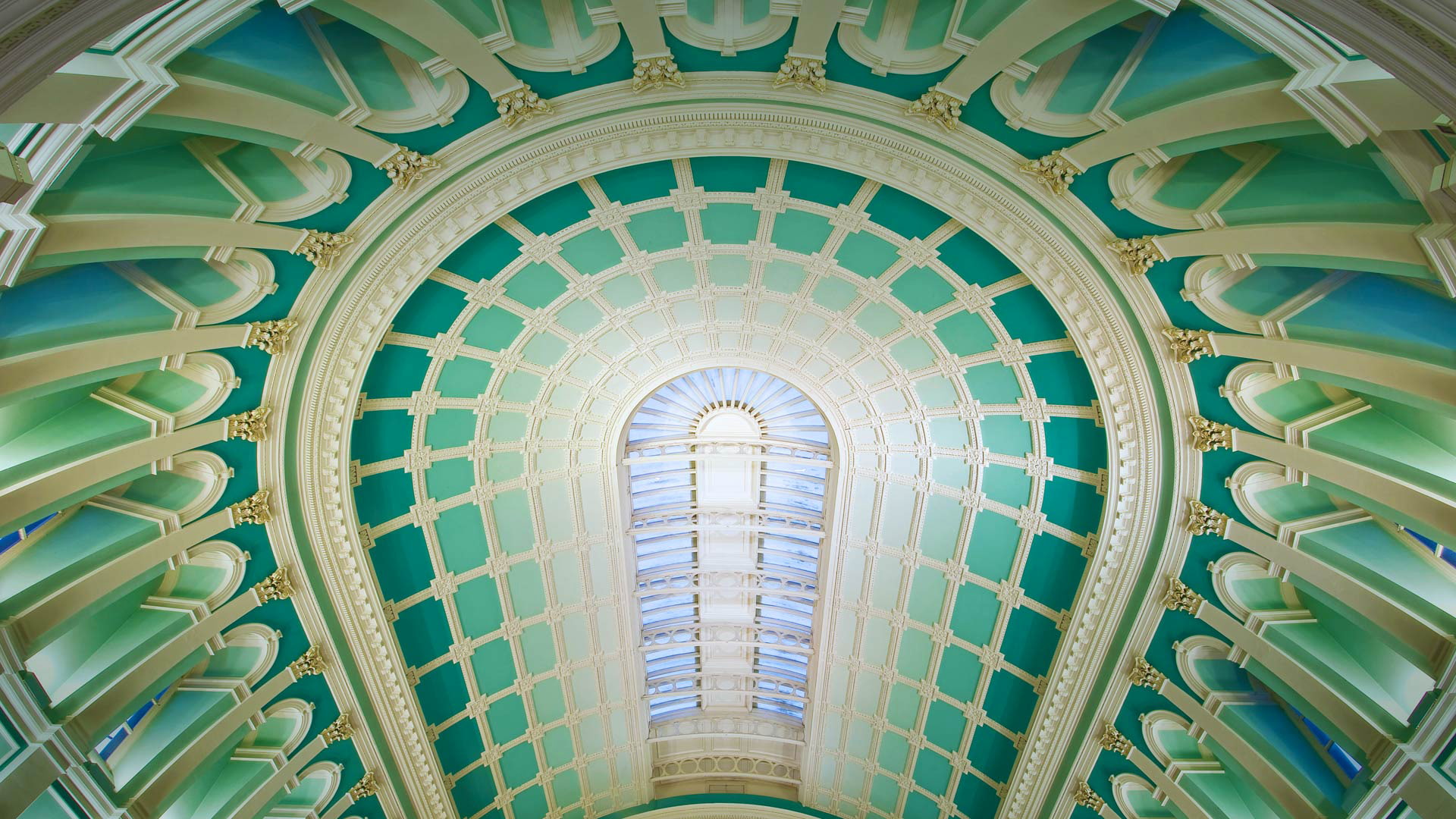 National library of Ireland, 1080P, reading room, the dome, Dublin, HD Wallpaper