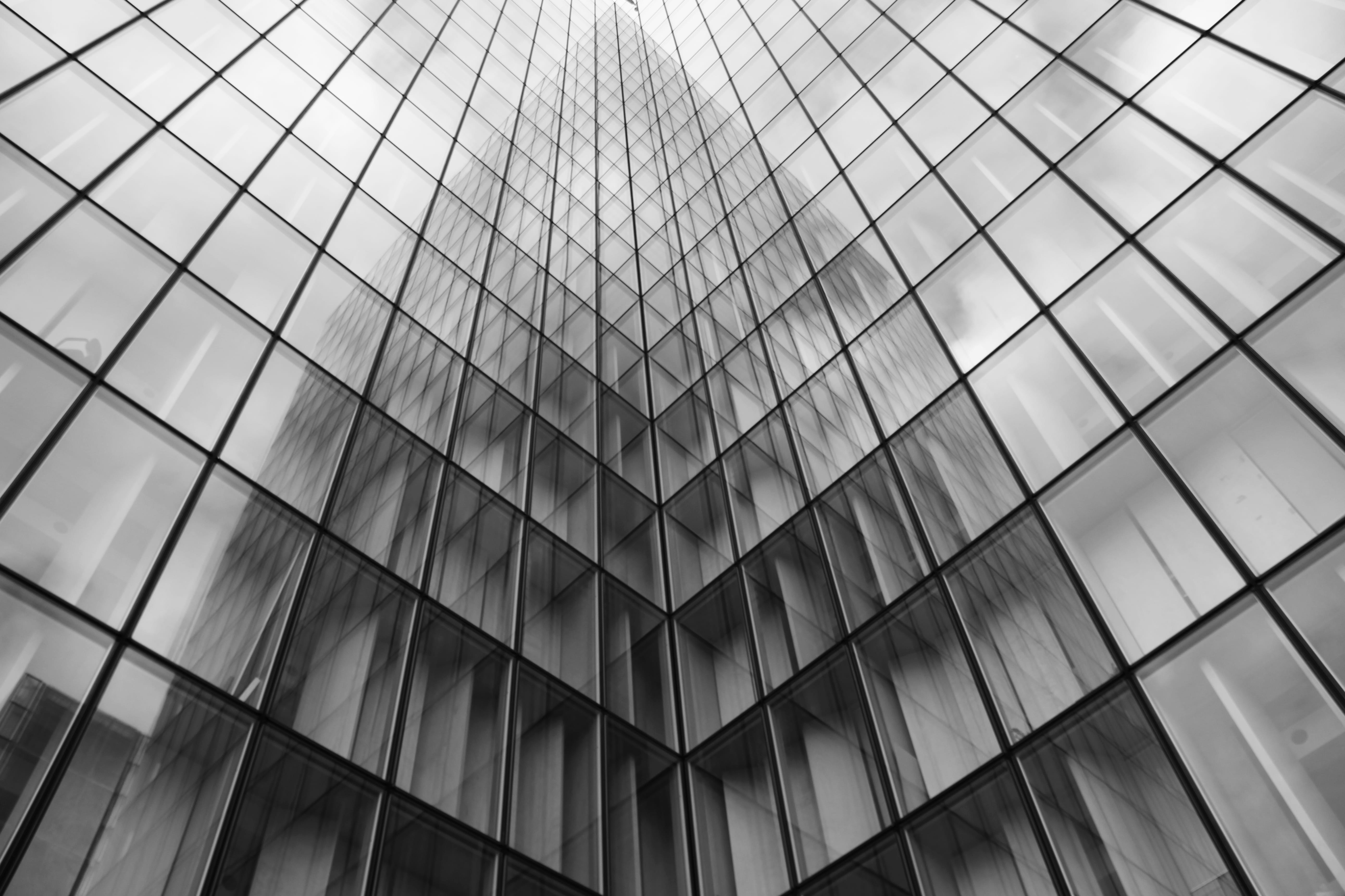 full frame, huge, office building exterior, françois mitterrand, giant, shape, building exterior, architecture, day, building, national, low angle view, HD Wallpaper