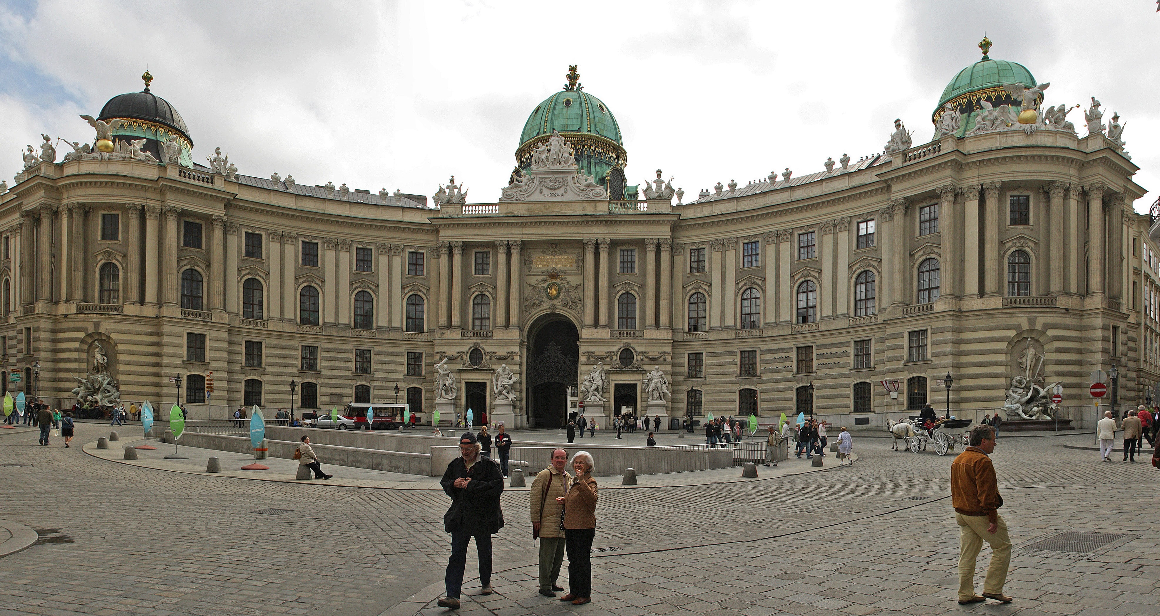 dome, tourism, concrete, building exterior, vienna, women, group of people, near, architecture, building, visit, travel destinations, hofburg imperial palace, HD Wallpaper