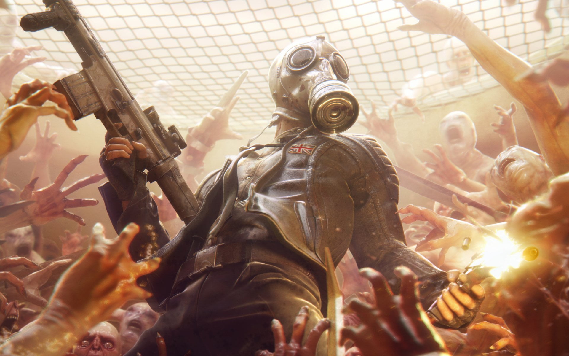 zombies, Killing Floor 2, video game art, 1080P, video games, gun, digital art, assault rifle, HD Wallpaper