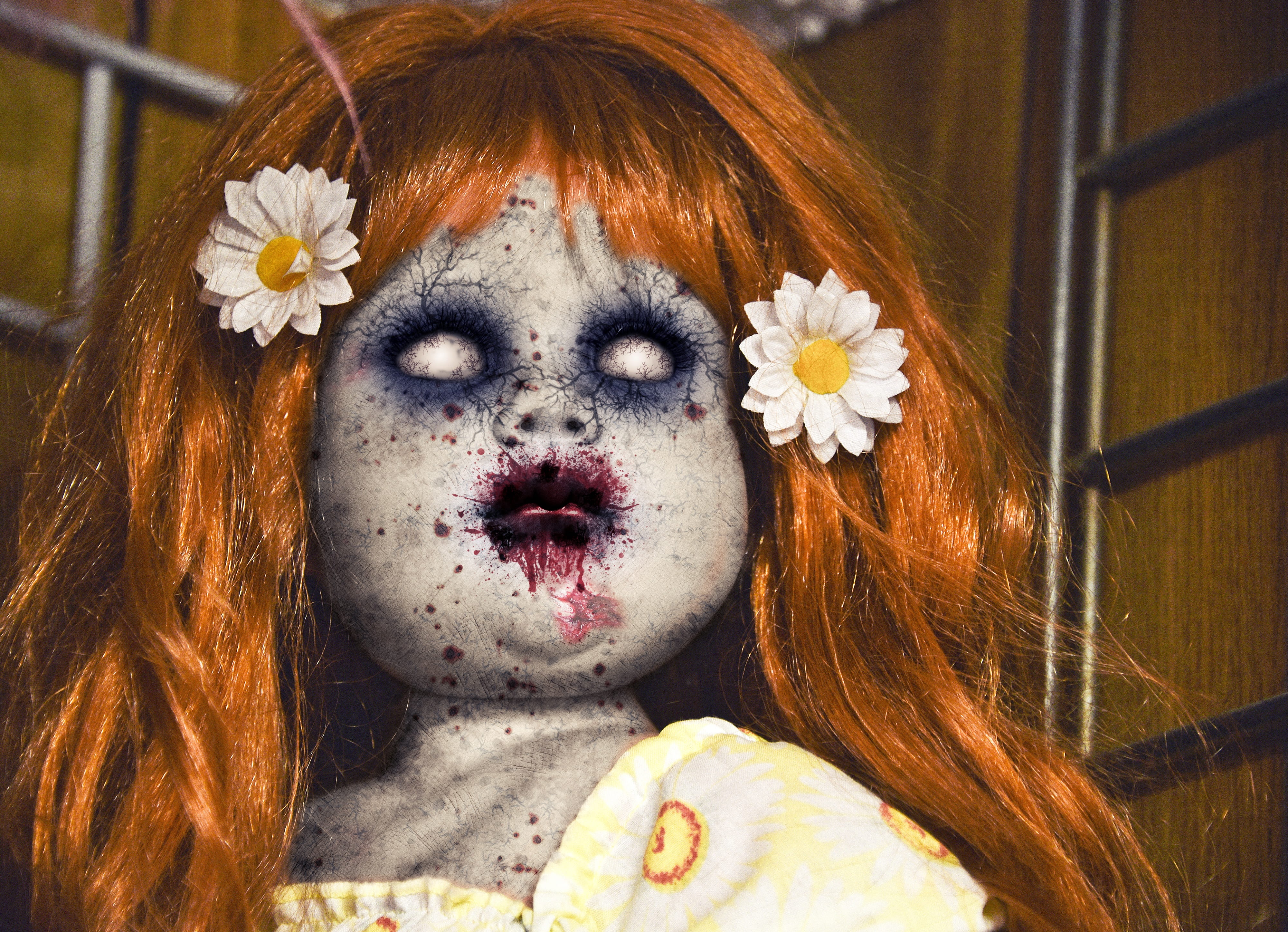 young adult, halloween, nature, hairstyle, flowering plant, spooky, beautiful woman, scary, real people, monster, close-up, freshness, creepy, headshot, HD Wallpaper