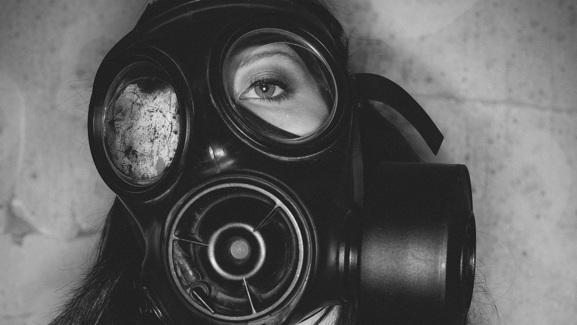 gas, 1080P, black, end, women, masks, white, pollution, HD Wallpaper