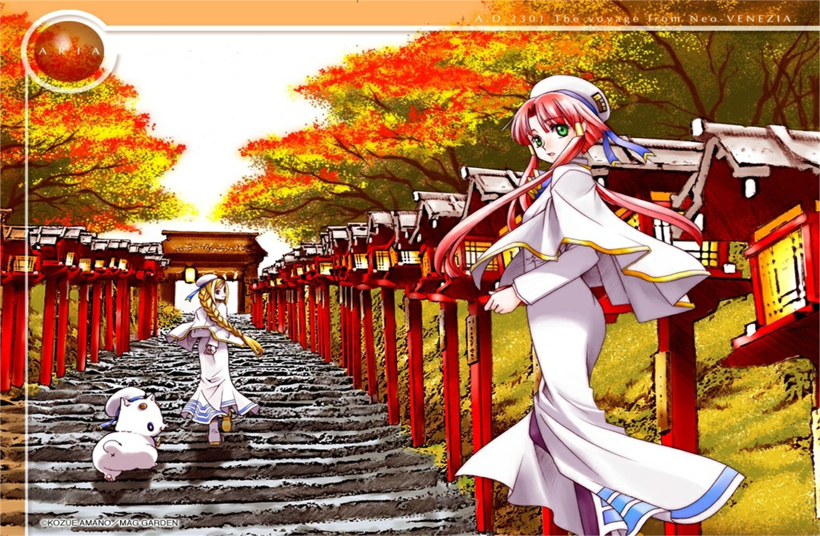 Aria Pokoteng, Aria, Anime, Akari Mizunashi, 720P, Alicia Florence, HD Wallpaper