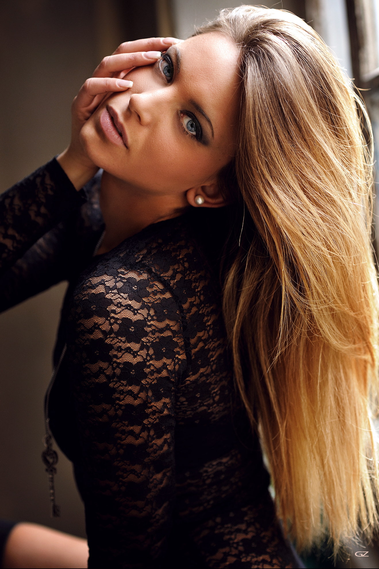 women, portrait, 1080P, model, Giovanni Zacche, 500px, face, blonde, Phone HD Wallpaper