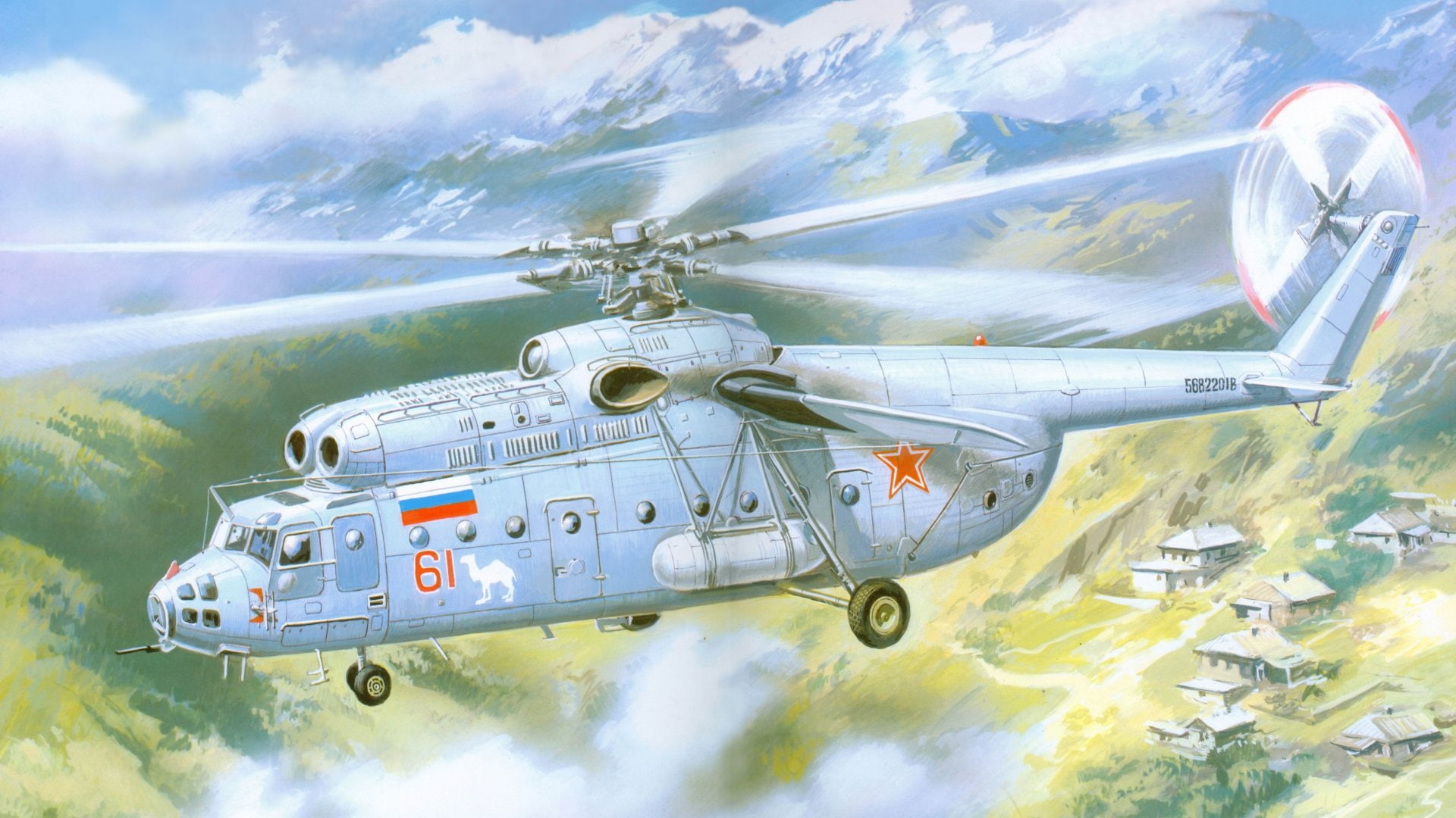 1080P, Military Helicopters, Mil Mi-6, HD Wallpaper