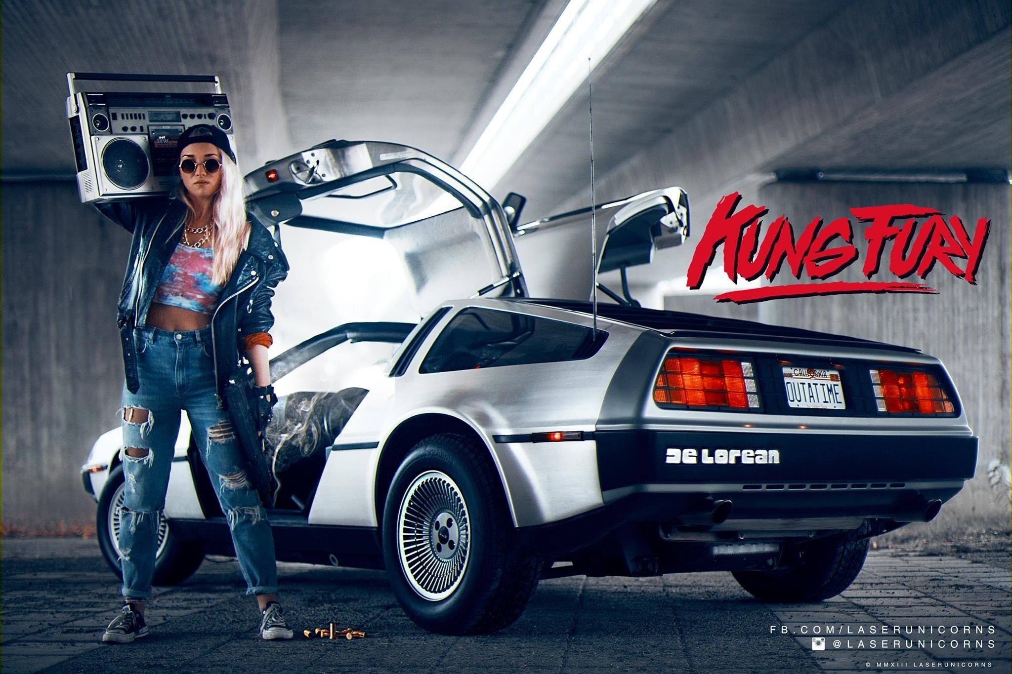 2048x1365 px, 1080P, DeLorean, Kung Fury, HD Wallpaper