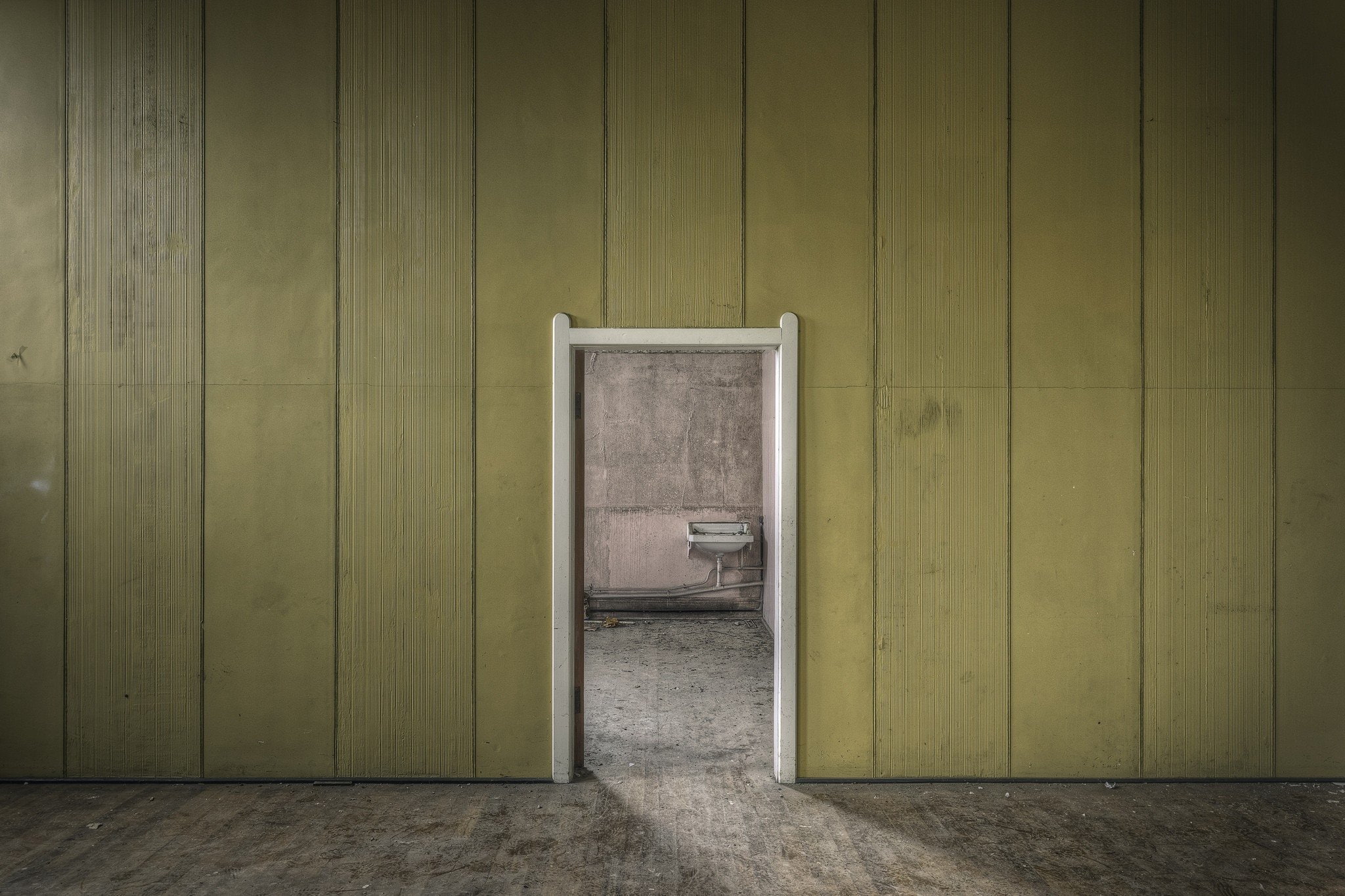 building, abstract, fantasy, bathroom, architecture, Walls, px, x, 1080P, 2048x1365 px, domestic room, entrance, absence, closed, old, art, indoors, day, HD Wallpaper