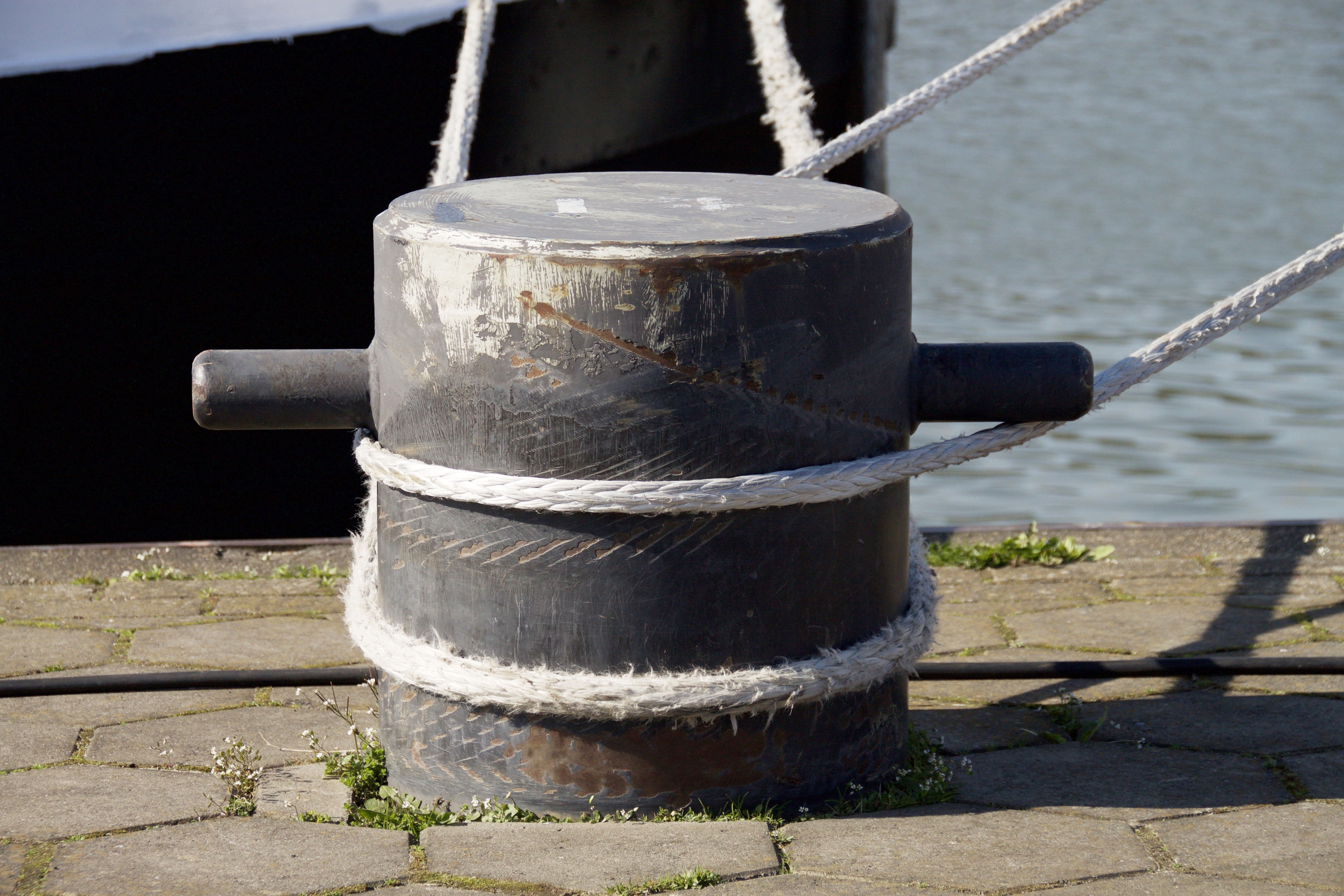 boat, close-up, port, rusty, day, old, water, focus on foreground, transportation, entrepreneurs, ship, bolder, 4K, no people, connection, footpath, strength, HD Wallpaper