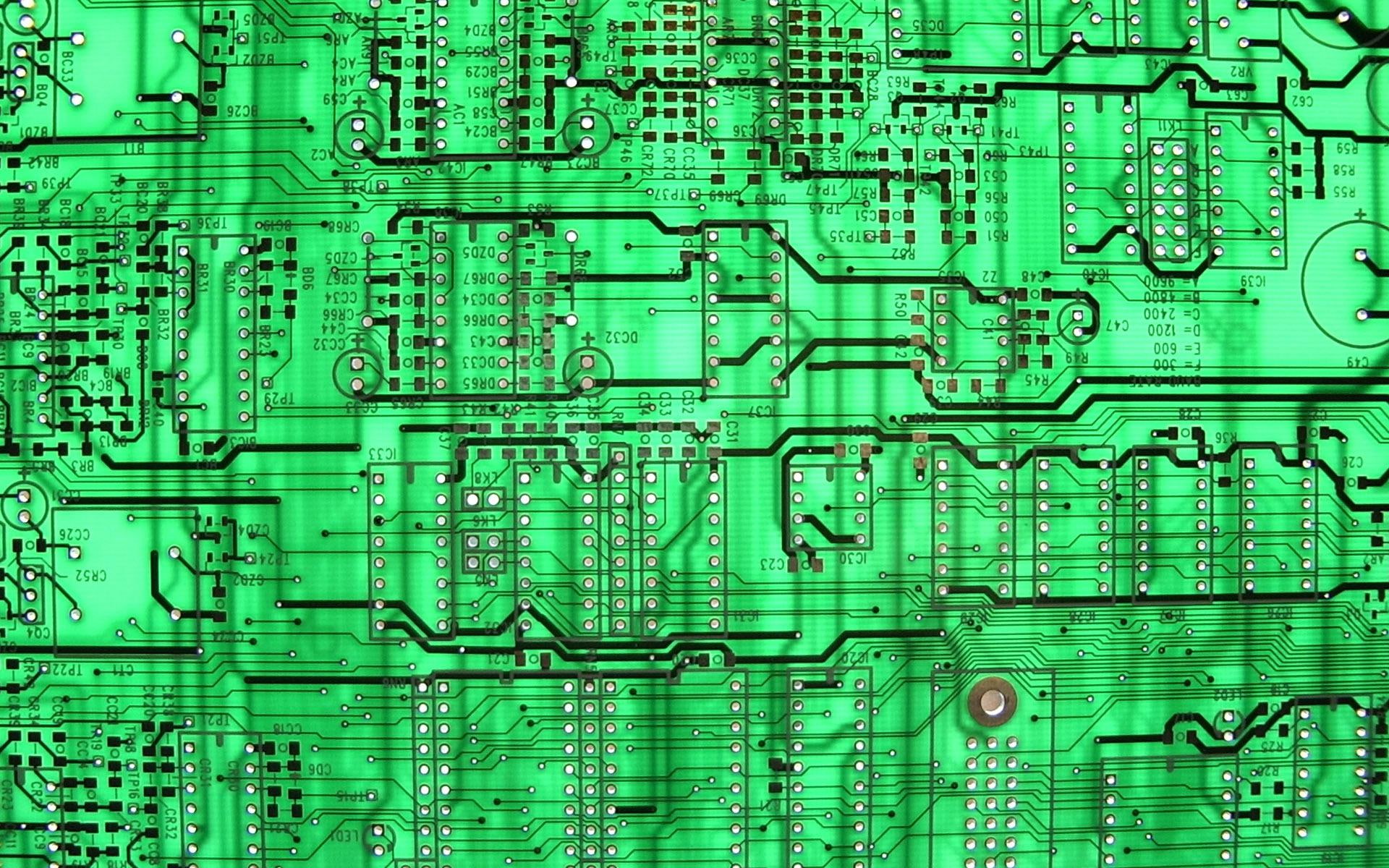 1920x1200, circuit board, board, circuit, green, 1080P, computers, HD Wallpaper