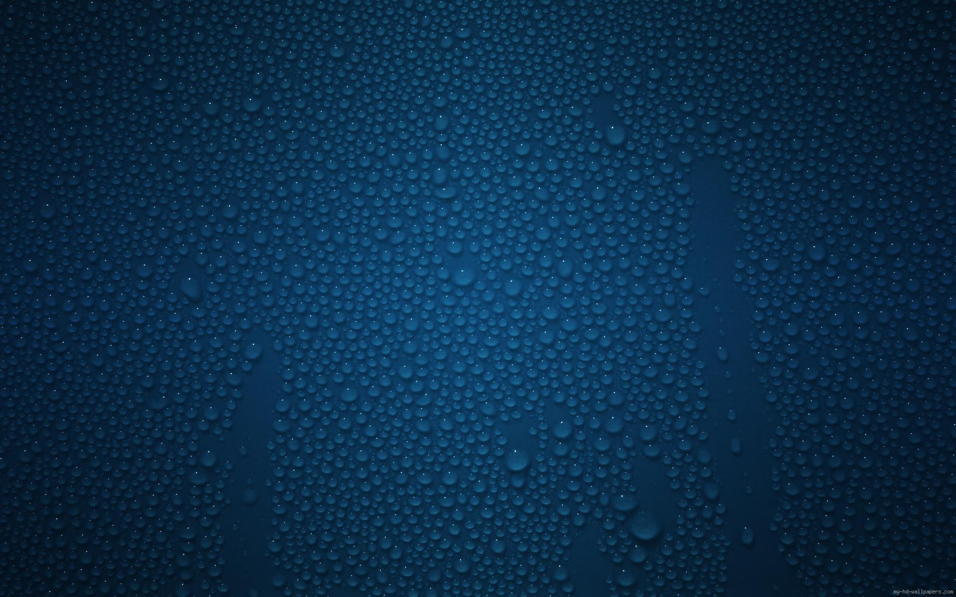 background, water, drops, drop, bubble, diverse, 1080P, blue, HD Wallpaper