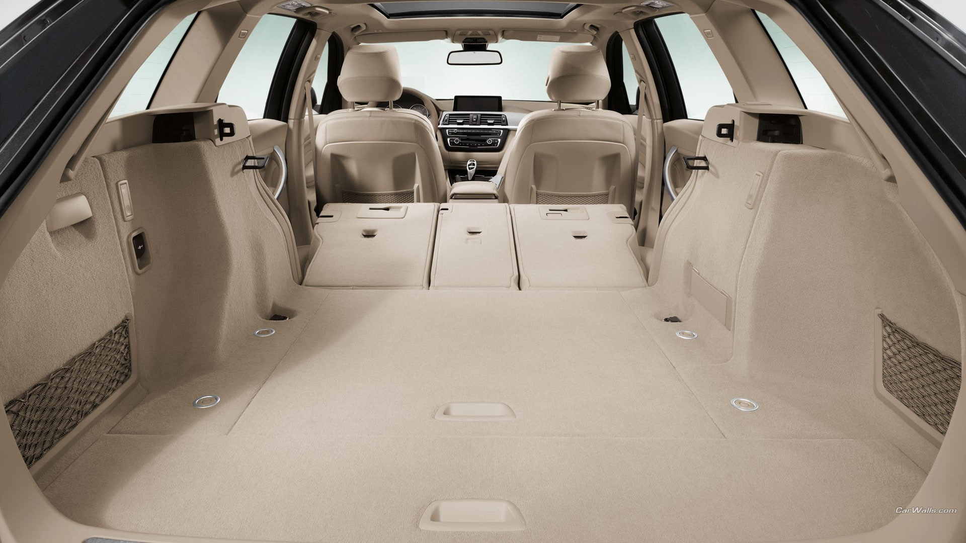 seat, mode of transportation, vehicle seat, no people, glass - material, car, travel, white color, indoors, luxury, white, 1080P, absence, aisle, BMW, HD Wallpaper
