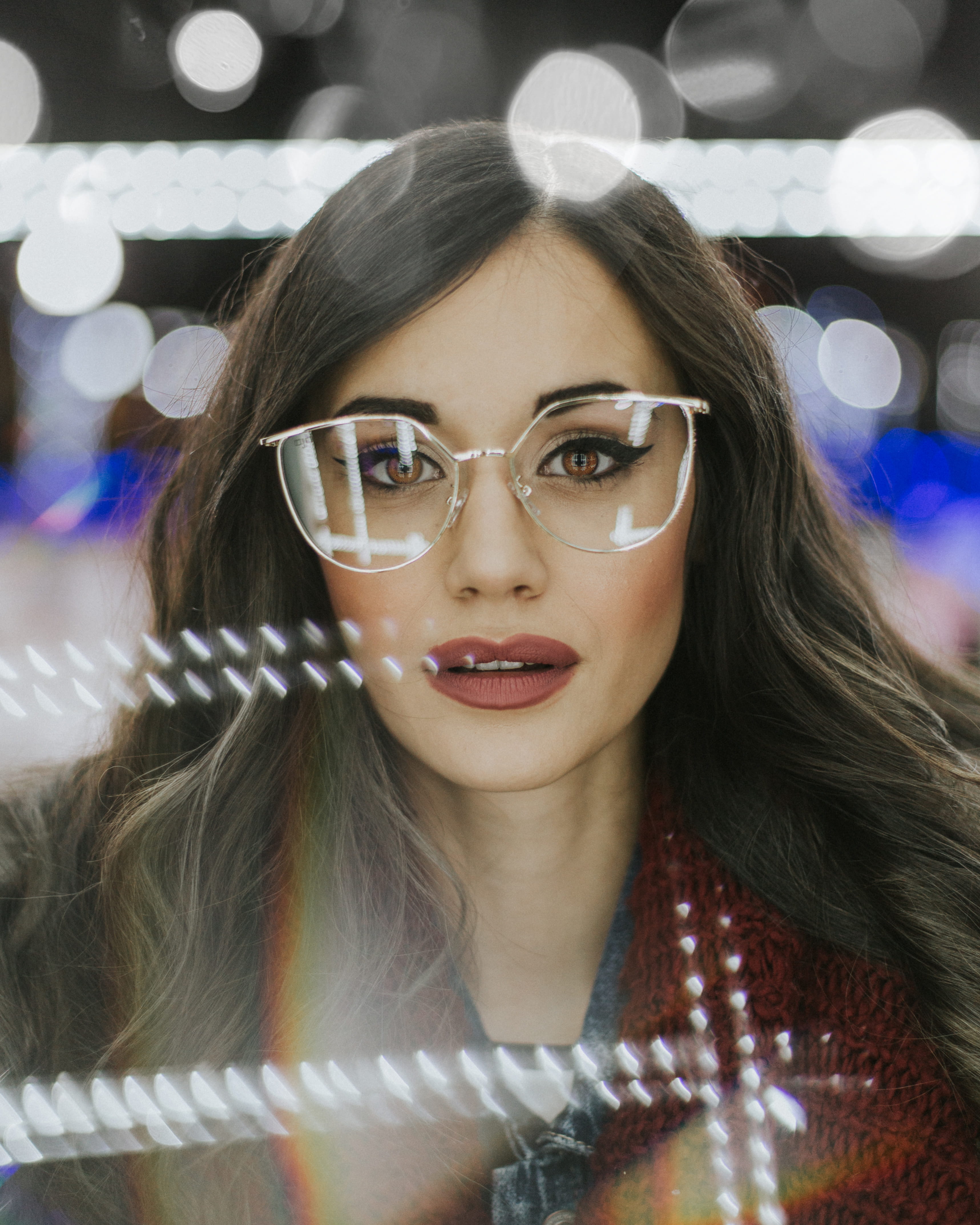 portrait, women, young Women, woman, cheerful, elegance, glamour, caucasian Ethnicity, light, eye, human Face, smiling, bokeh, feamle, 4K, beauty, lifestyles, Phone HD Wallpaper
