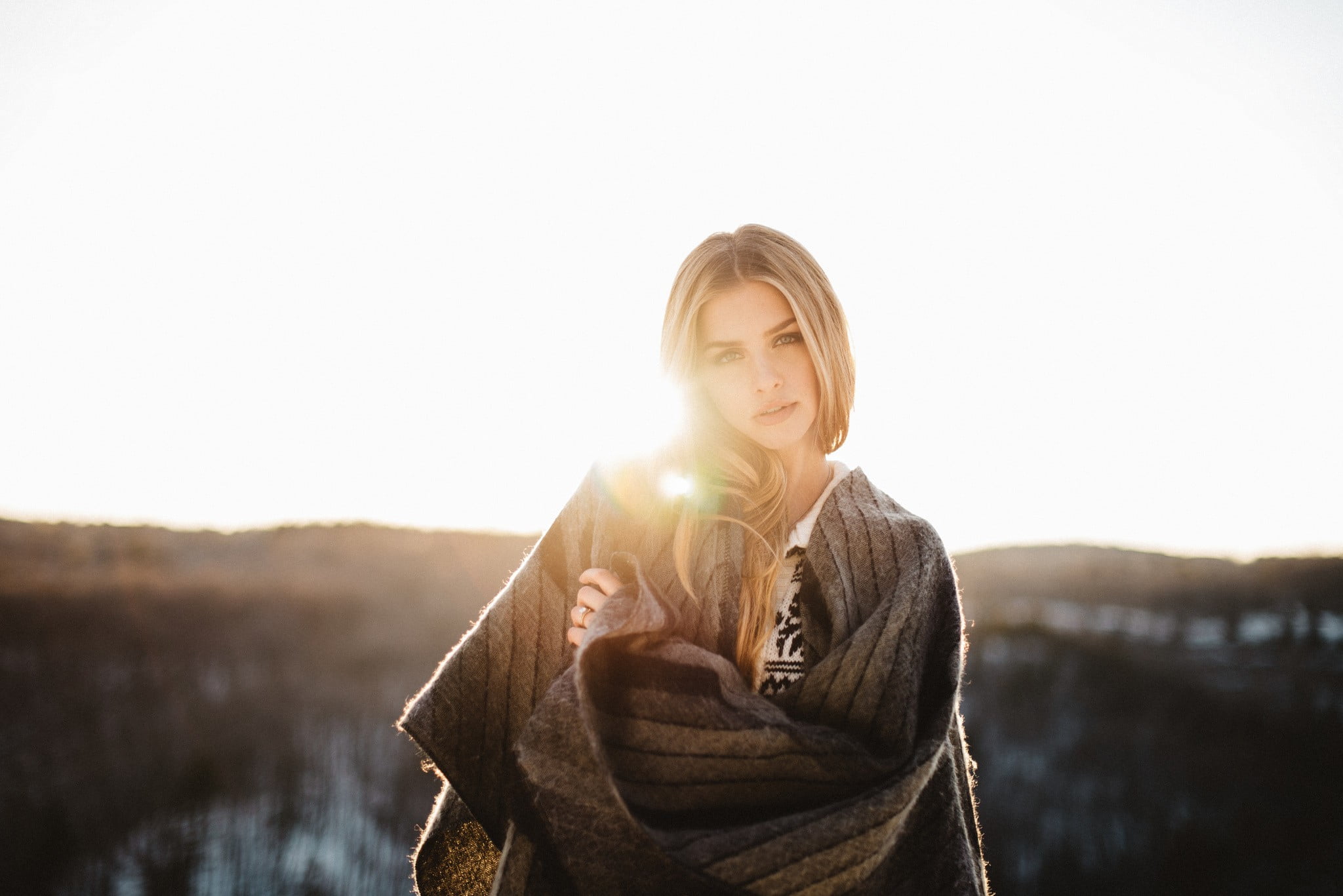 casual clothing, simple living, adult, women, long hair, outdoors, hairstyle, depth of field, young women, hair, relaxation, blonde, portrait, young adult, HD Wallpaper