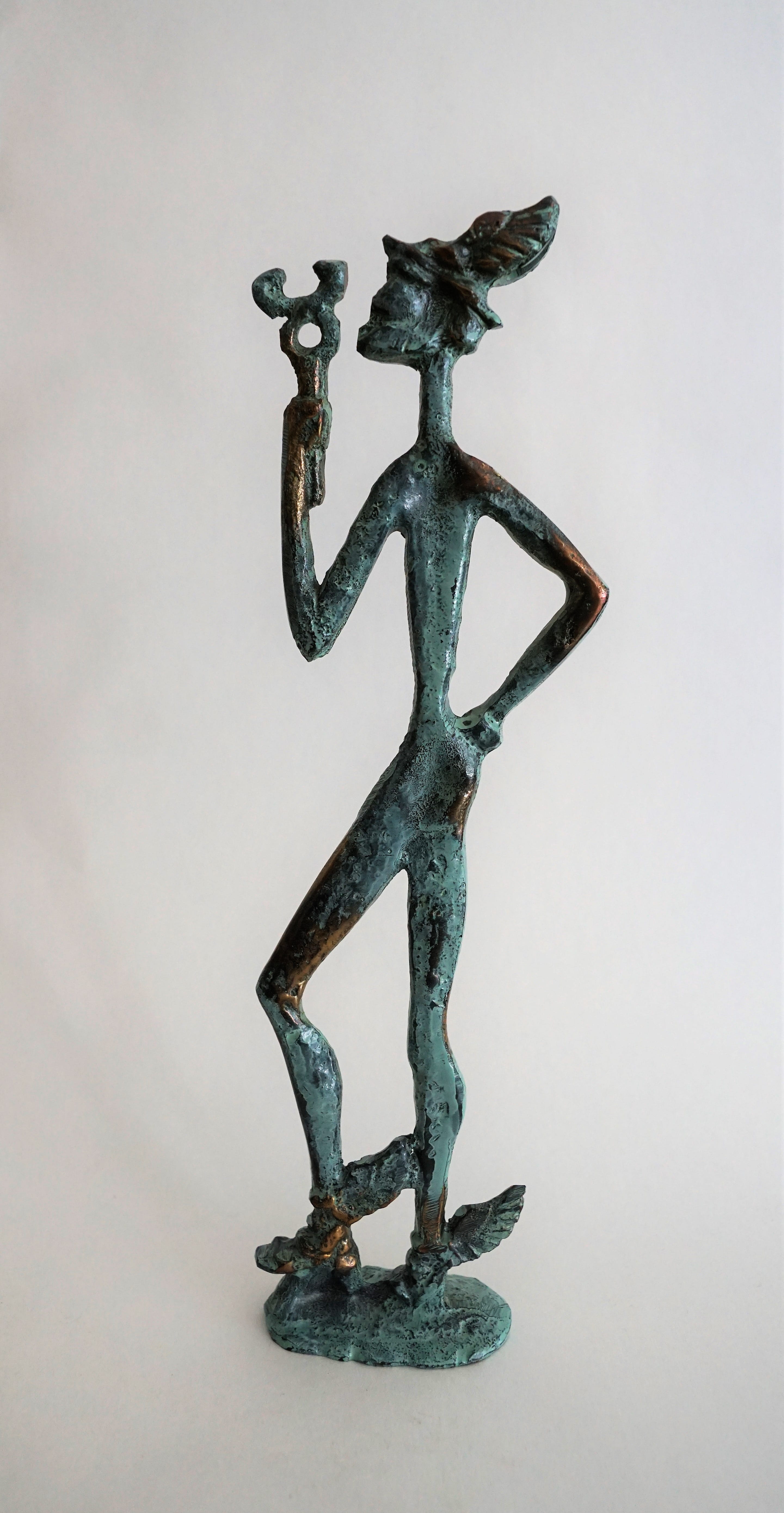 no people, sculpture, a, design, figure, craft, bronze, representation, man, 5K, hermes, culture, art and craft, human representation, indoors, metal, Phone HD Wallpaper