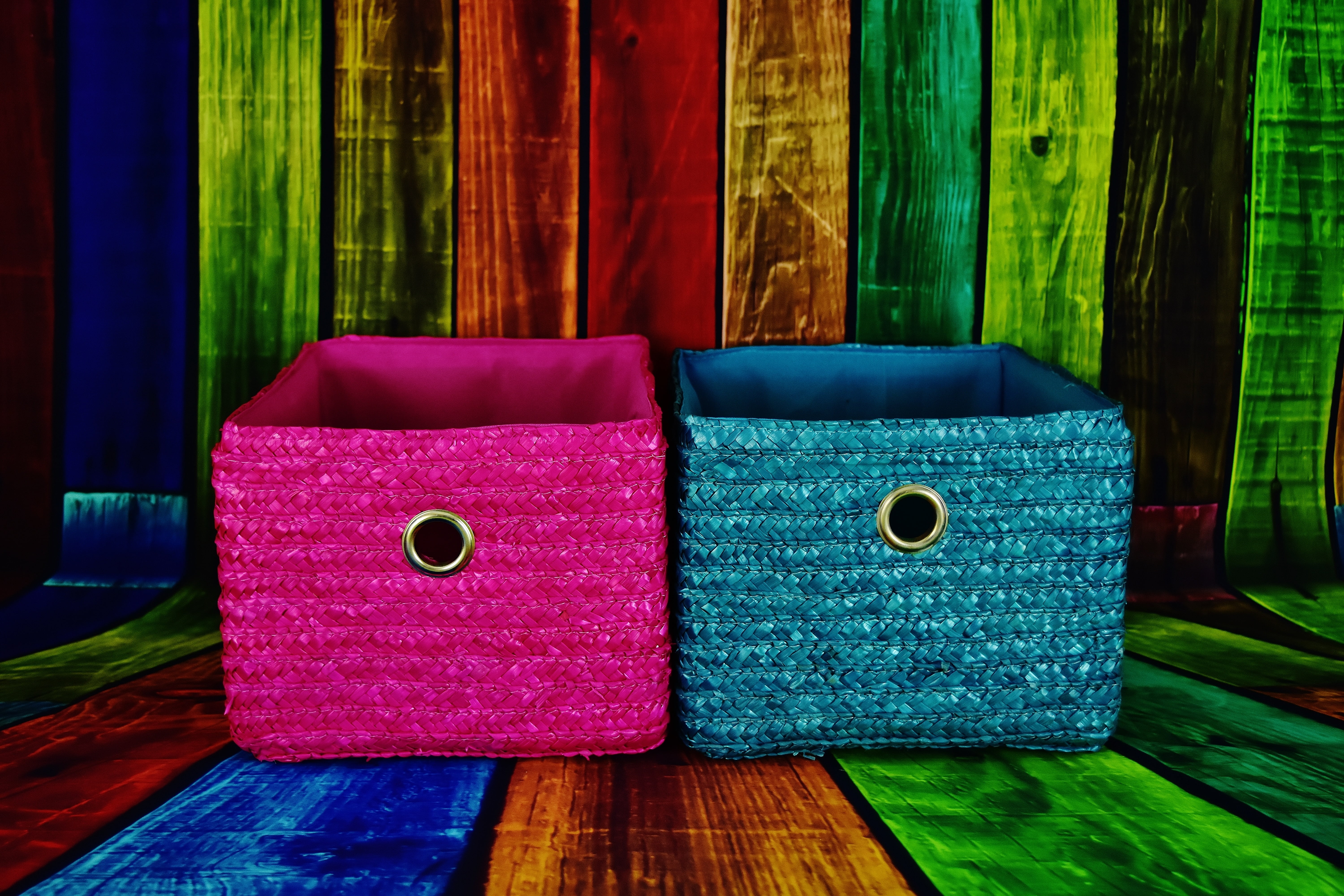 absence, empty, green color, blue, wood - material, textile, pink, still life, background, stuffed, baskets, pink color, decoration, relaxation, multi colored, HD Wallpaper