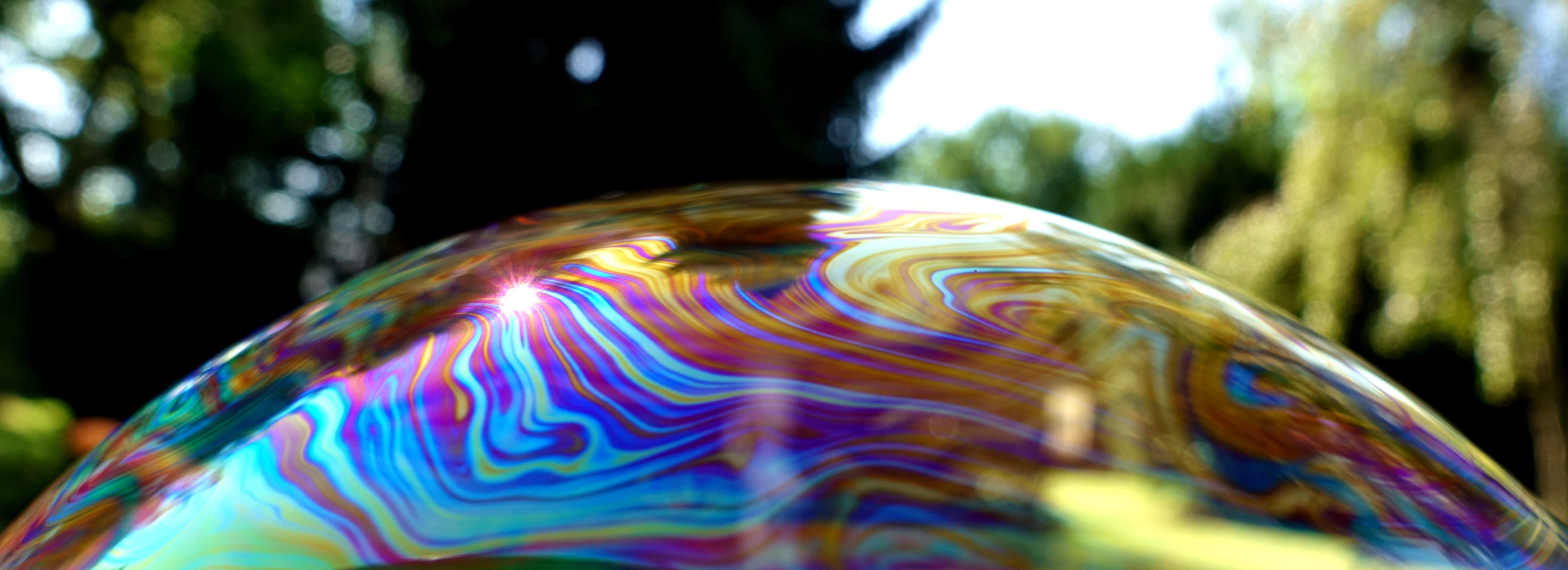 kunterbunt, colorful, food, abstract backgrounds, multi colored, iridescent, emotion, obscured face, abstract, soap bubble, nature, plant, food and drink, HD Wallpaper