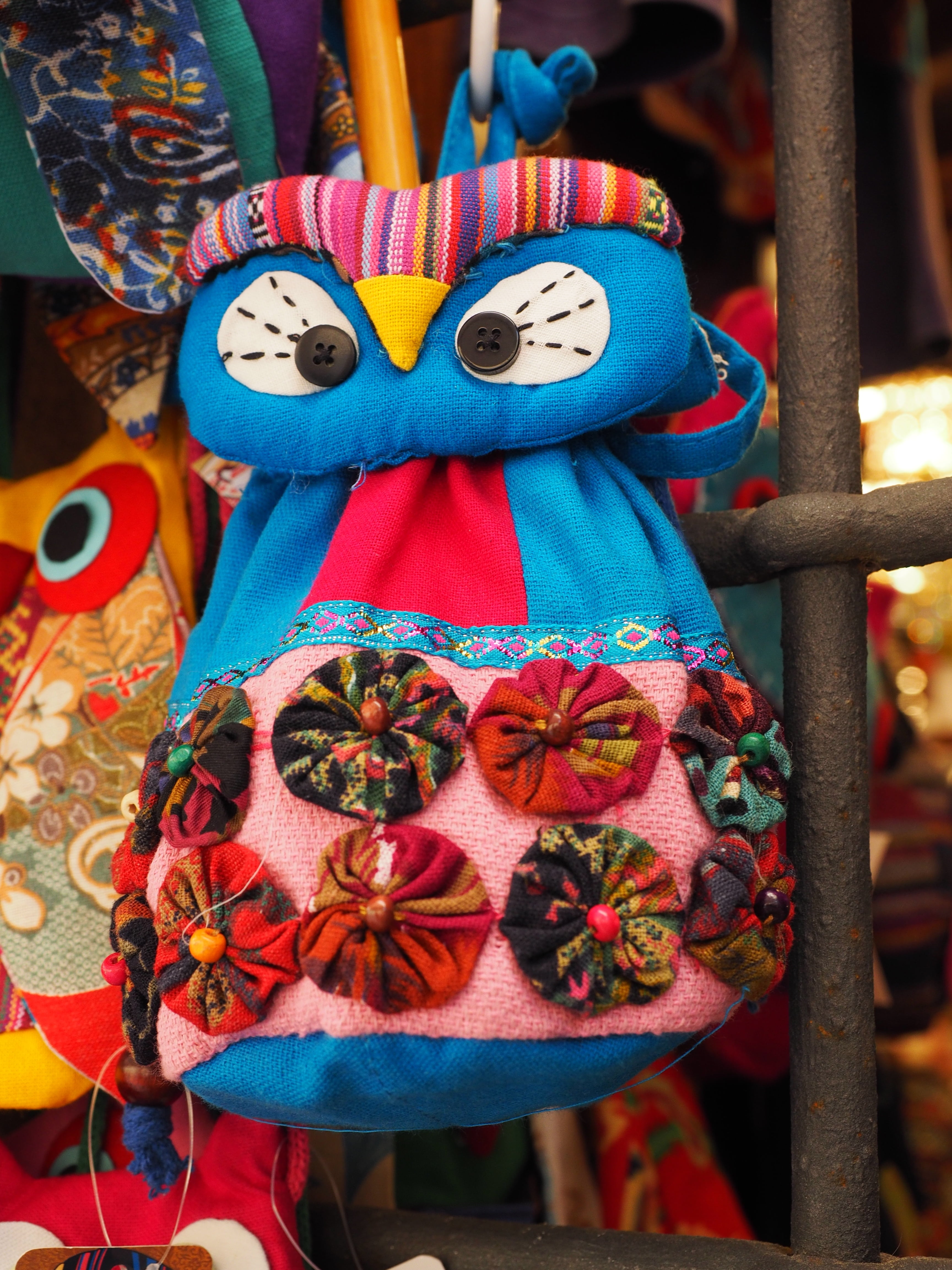 art and craft, nature, focus on foreground, souvenir, craft, 4K, souvenir shop, celebration, decoration, rag doll, festival, blue, kunterbunt, colorful, Phone HD Wallpaper