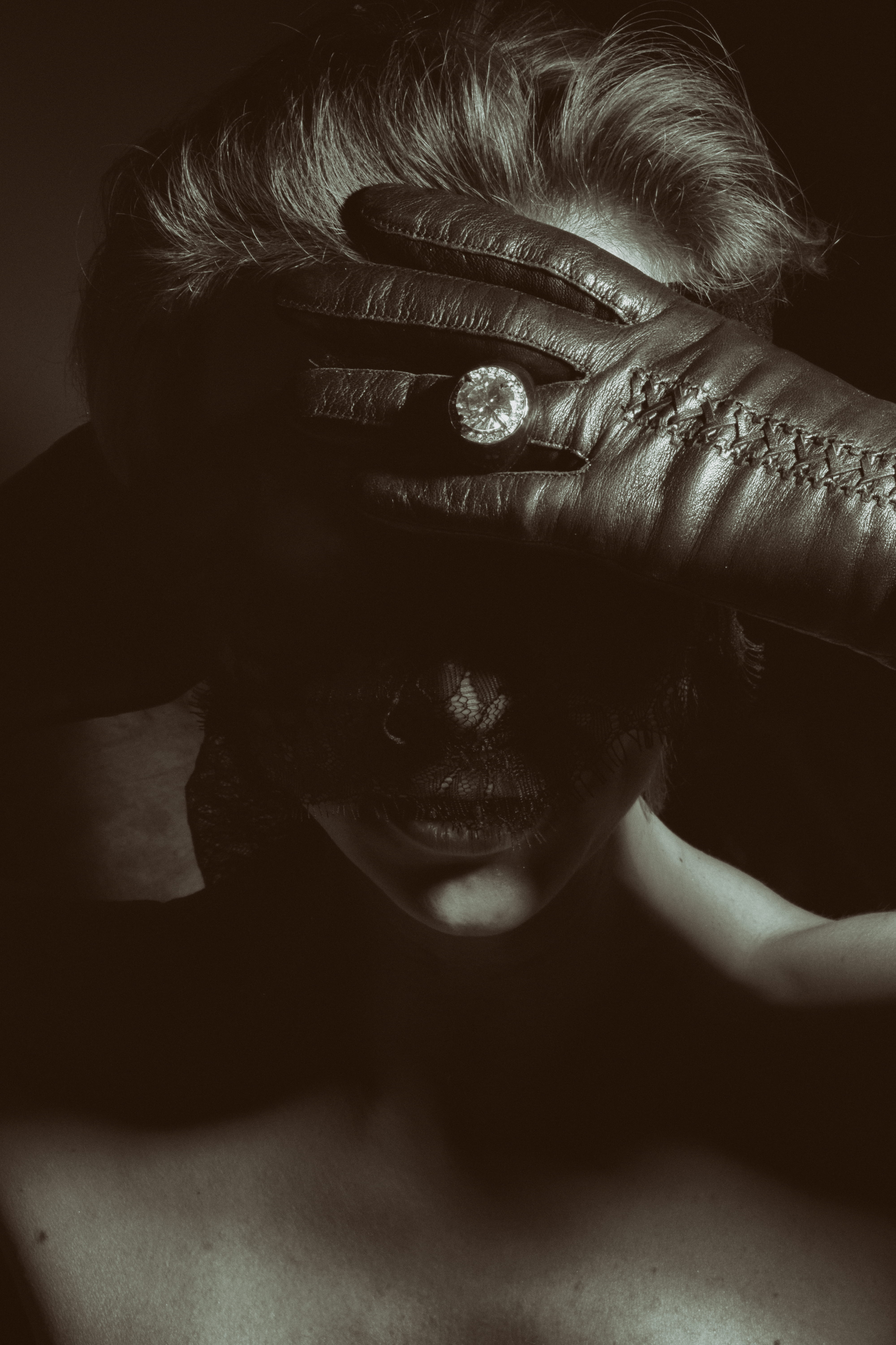 real people, teenager, front view, black background, leisure activity, 5K, hair, leather, young adult, childhood, headshot, close-up, grayscale, portrait, Phone HD Wallpaper