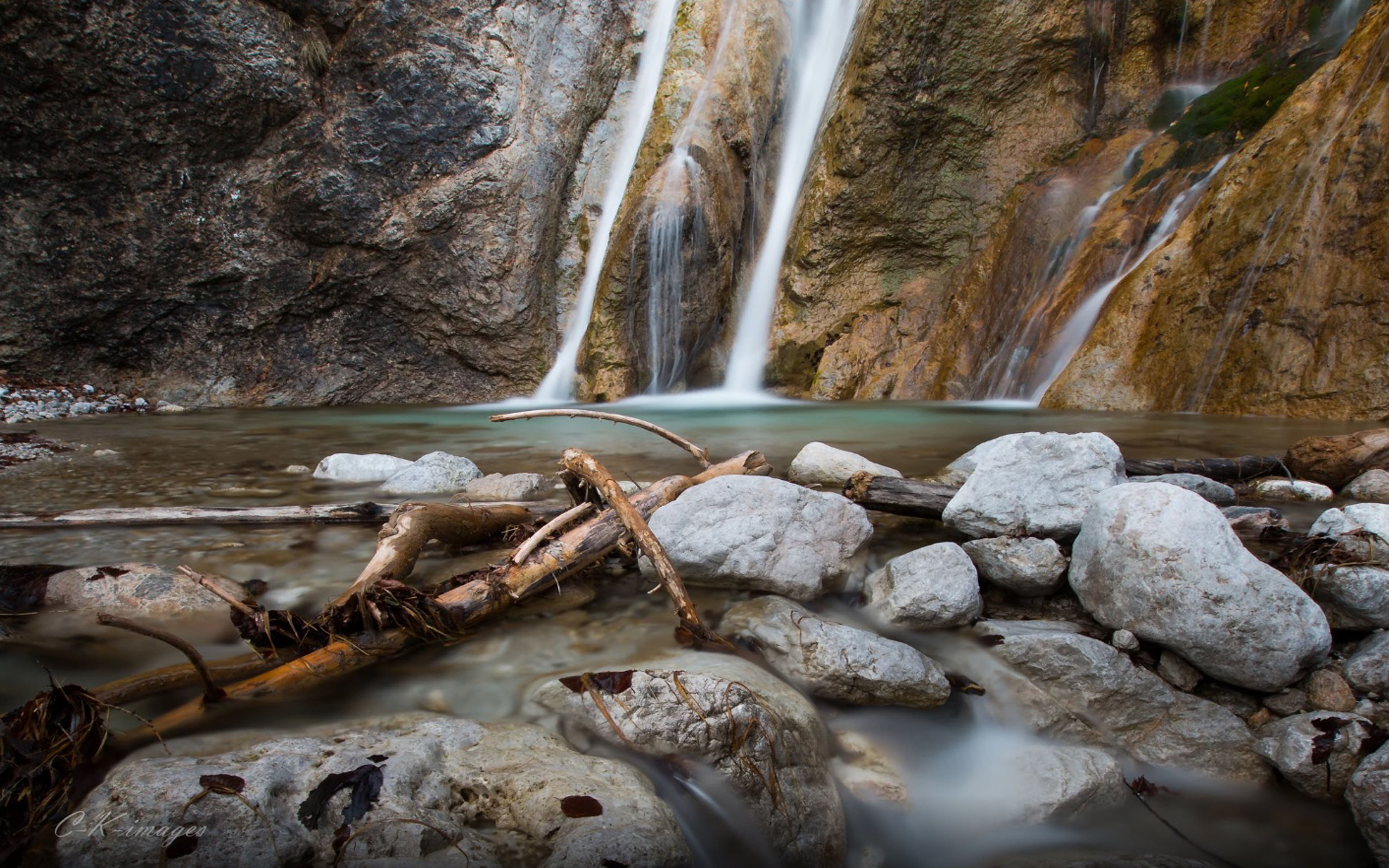 use, long exposure, no people, nature, outdoors, flowing, austria, falling water, rock, idyllic, 4K, beauty in nature, national, hd, stream - flowing water, HD Wallpaper