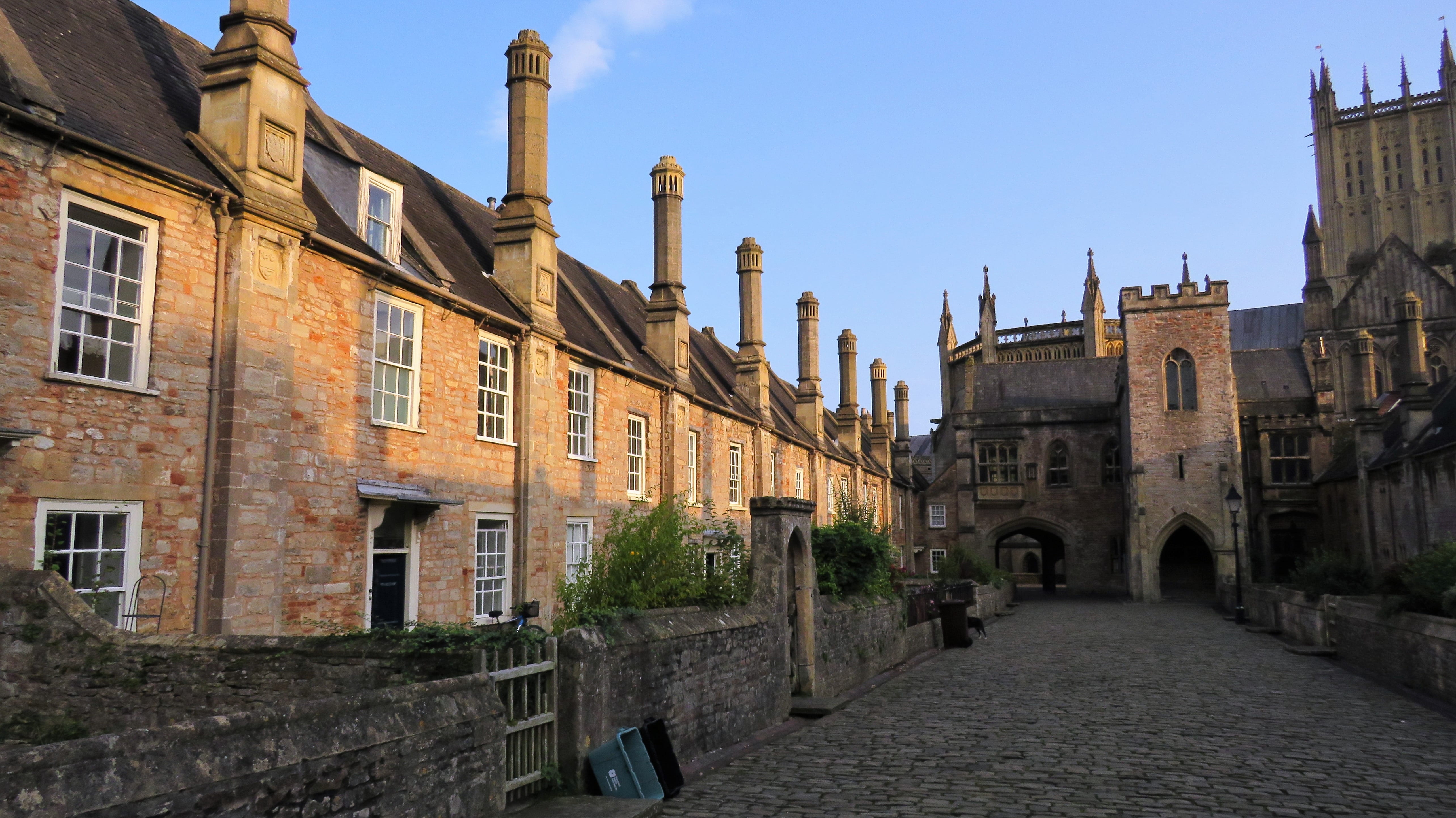 nature, architecture, almshouses, sky, building exterior, gothic style, no people, poor, somerset, day, uk, historic, built structure, clear sky, city, HD Wallpaper
